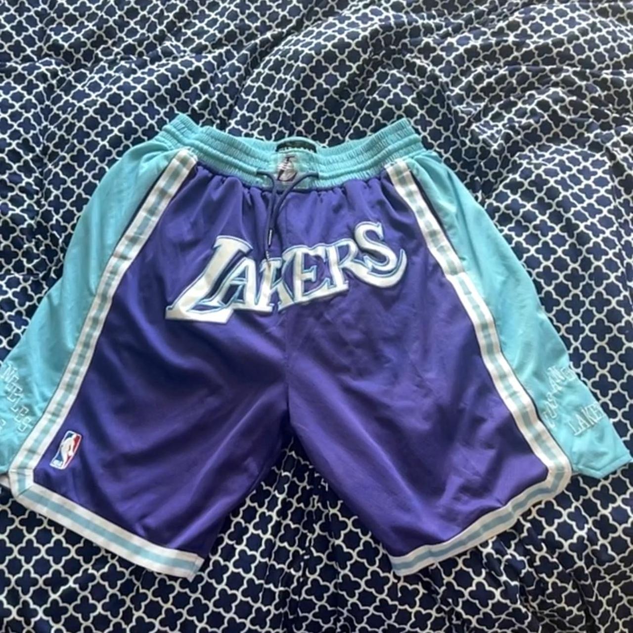 LAKERS NBA JUST DON BASKETBALL SHORTS! SIZE XL GREAT - Depop