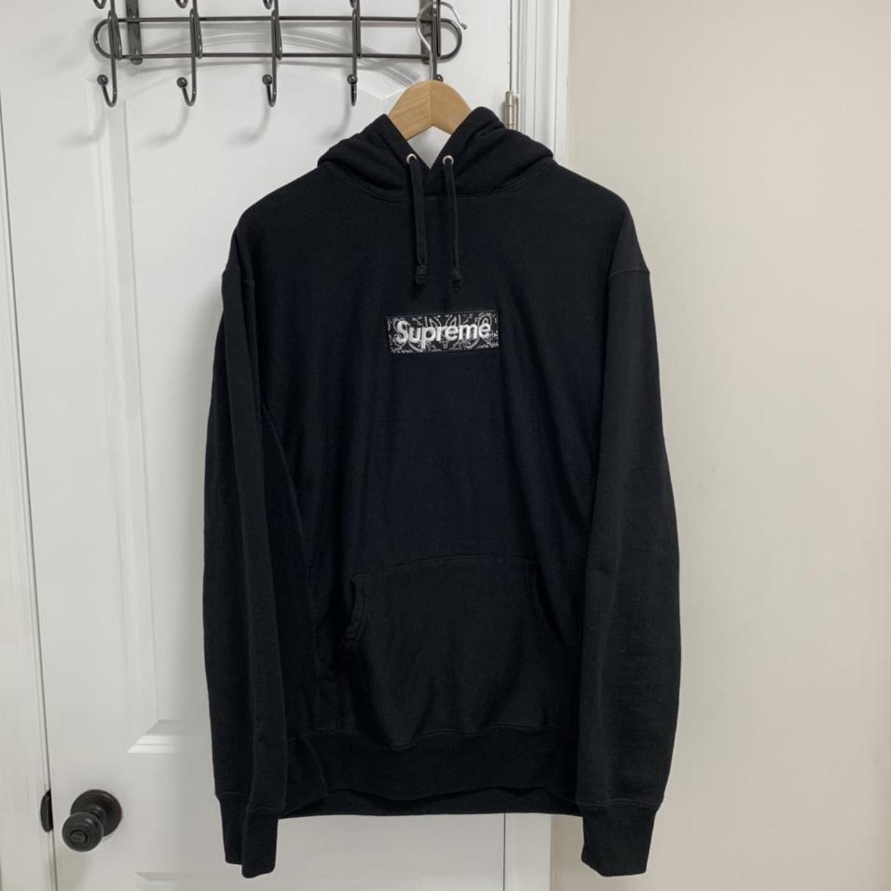 Mens Hoodies Supreme Bandana Box Logo Hoodie Resell Supreme