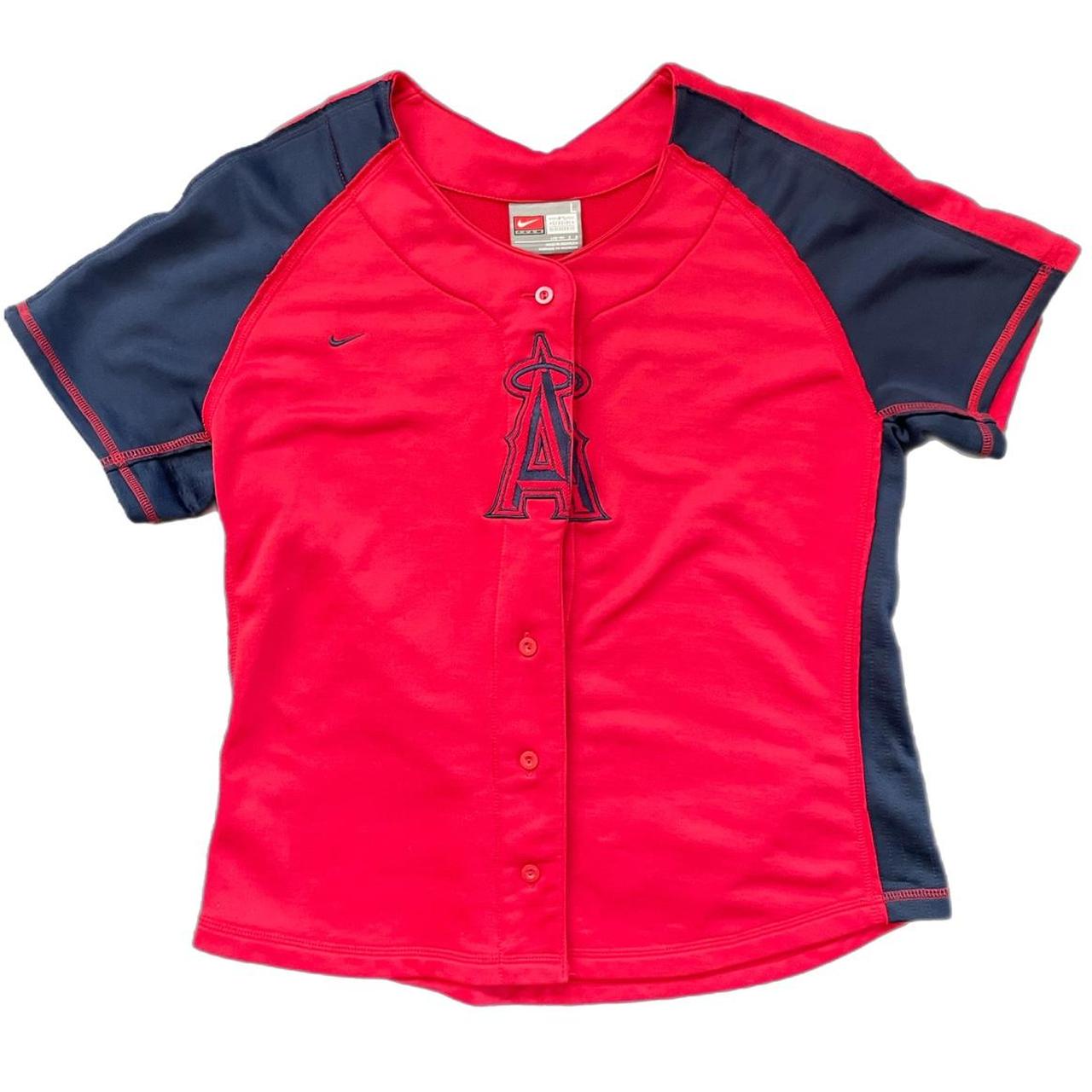 Los Angeles Angels MLB Small Nike Jersey T-Shirt Red New Kids