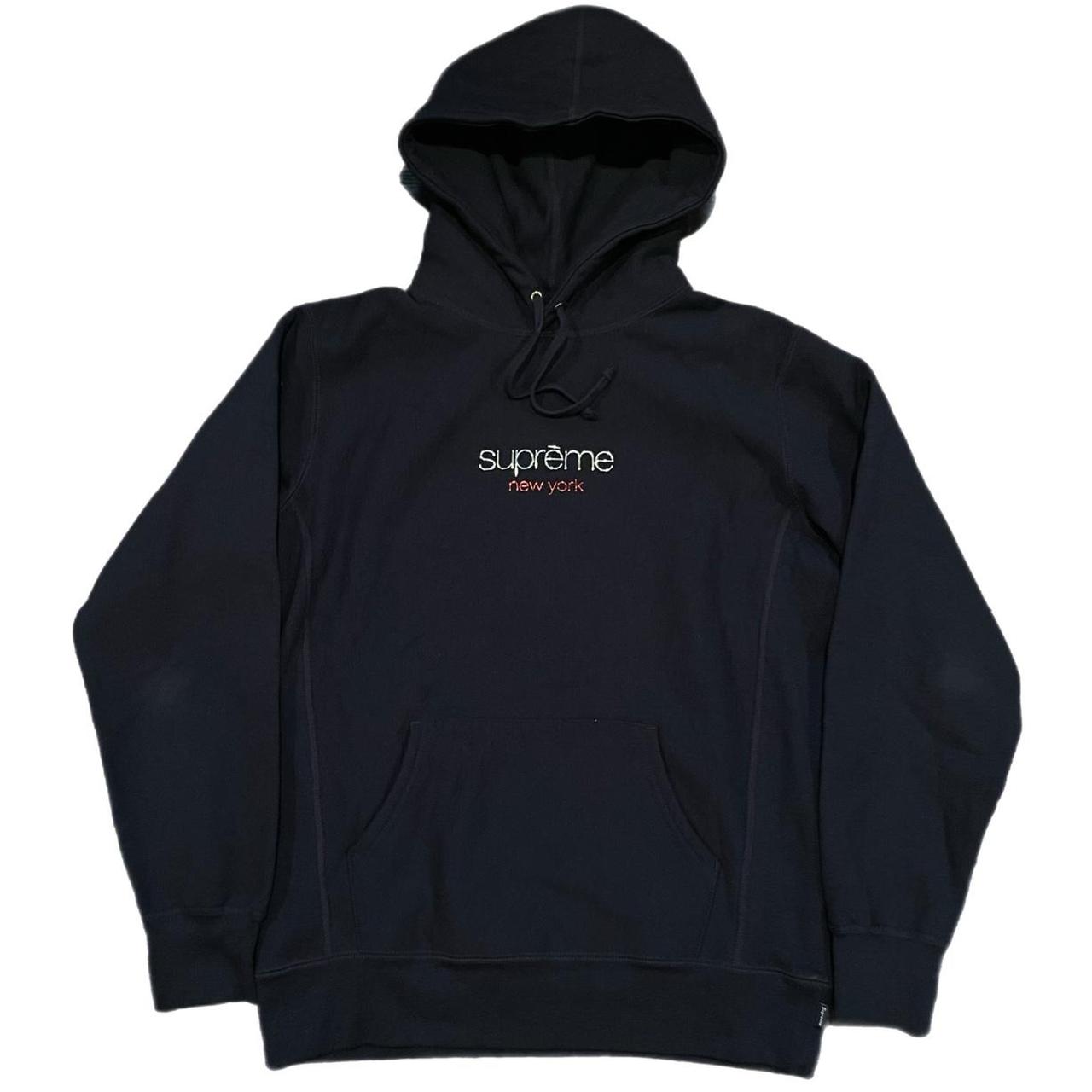 SUPREME CLASSIC CHROME LOGO HOODIE SIZE L supreme