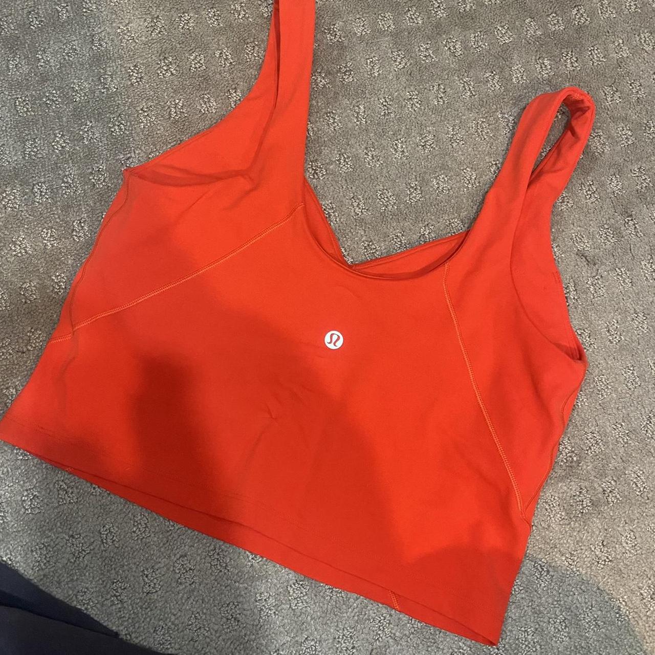 Lulu Lemon Hot Heat Align Tank Top Color: Hot Heat - Depop