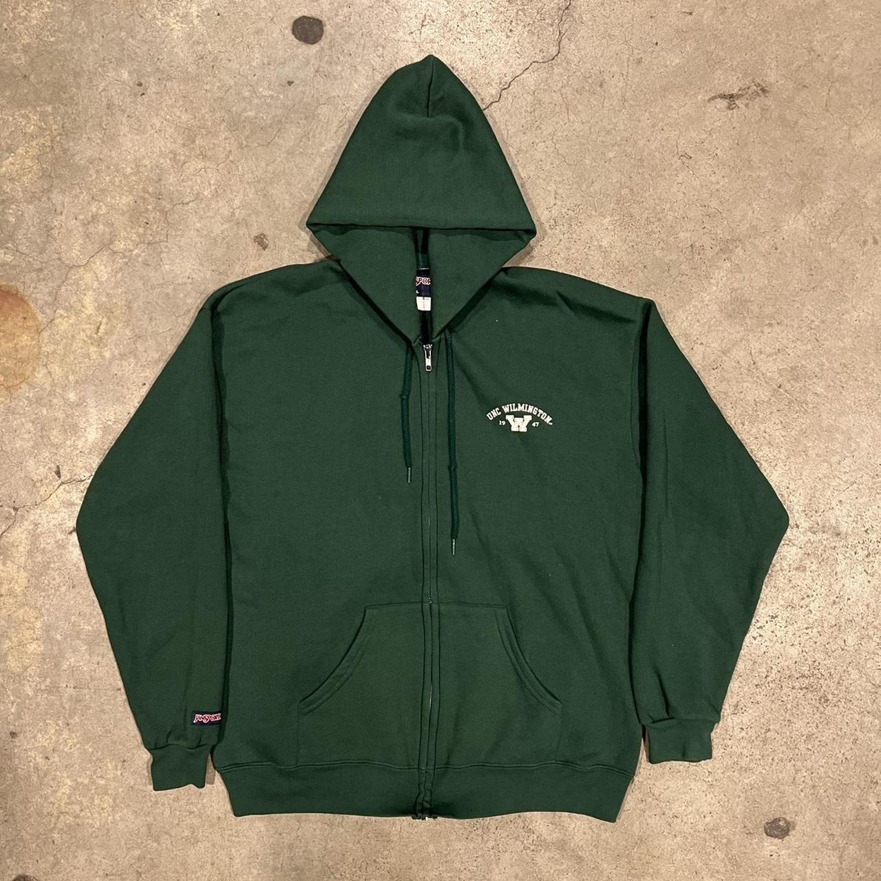 Vintage 1946 Men's Green Hoodie | Depop