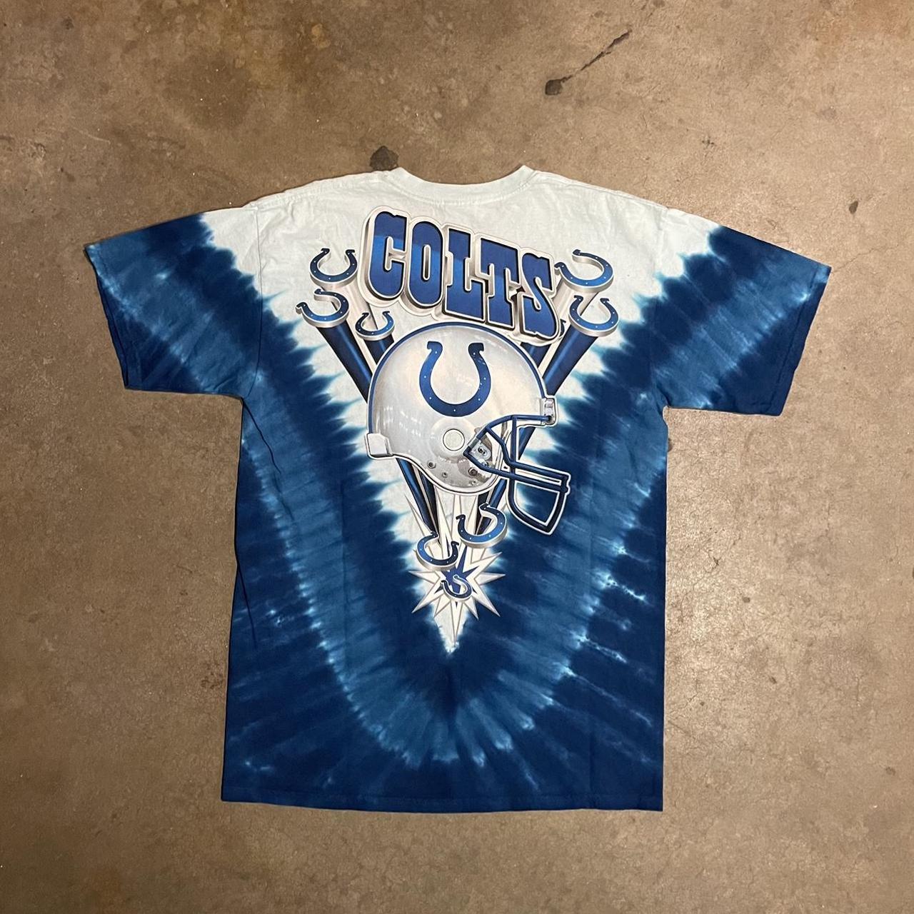 Vintage NFL (Anvil) - Indianapolis Colts Tie-Dye T-Shirt 1990's X