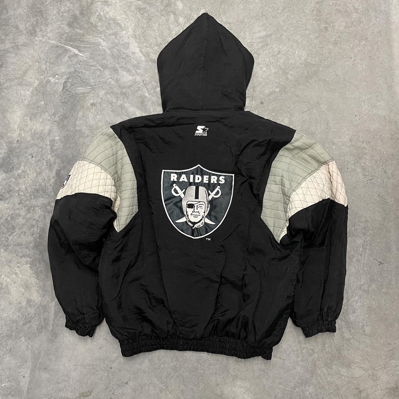 Vintage 90s Starter NFL Raiders Jacket Vintage NFL - Depop