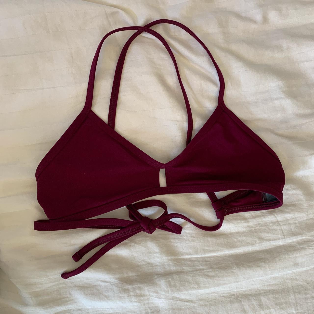 Jocelyn purple bikini top Size: Women's large - Depop