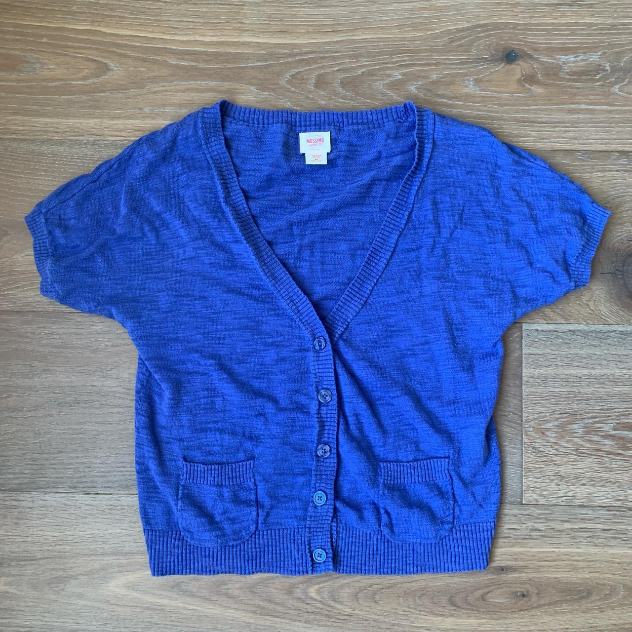 Royal blue shop short sleeve cardigan