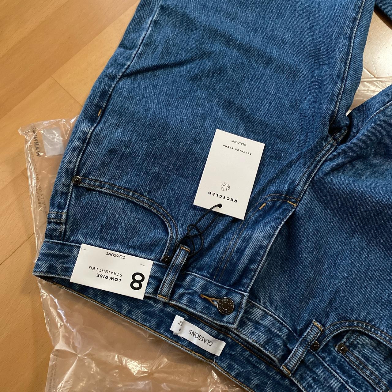 Glassons Women's Blue and Navy Jeans | Depop
