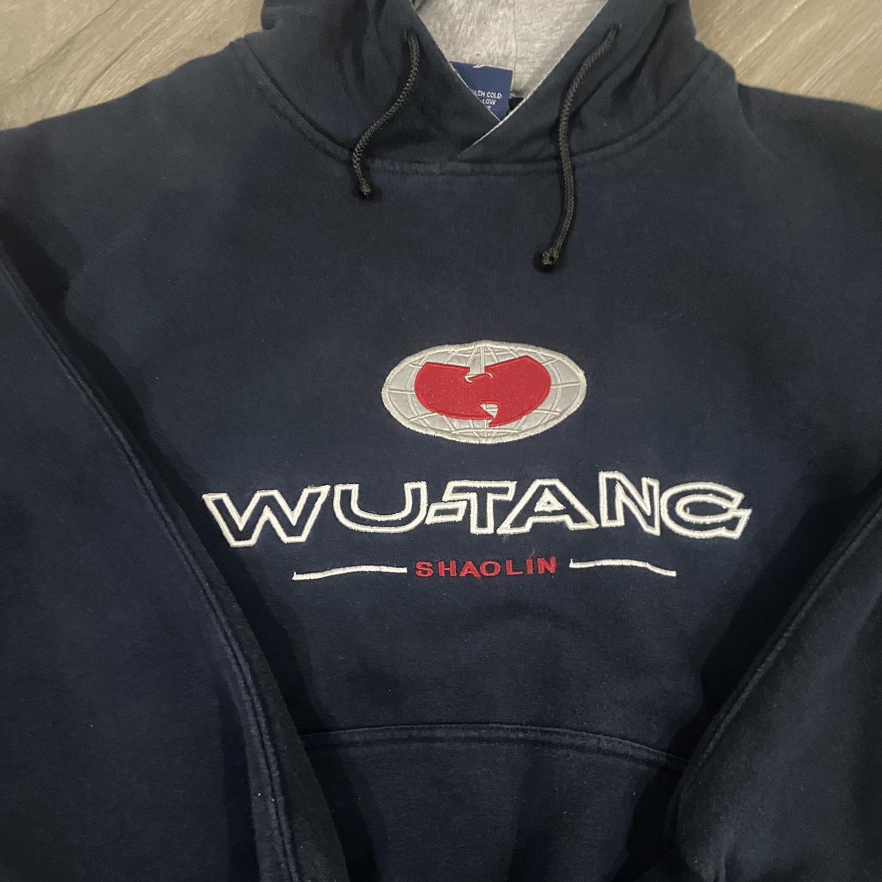 Wu Wear Men's Navy and Red Hoodie (2)