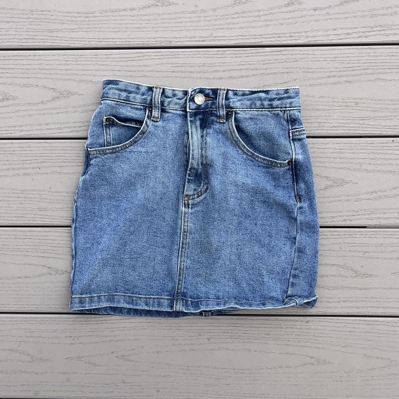 Denim mini skirt Glassons Size 6 (US 4) - Depop