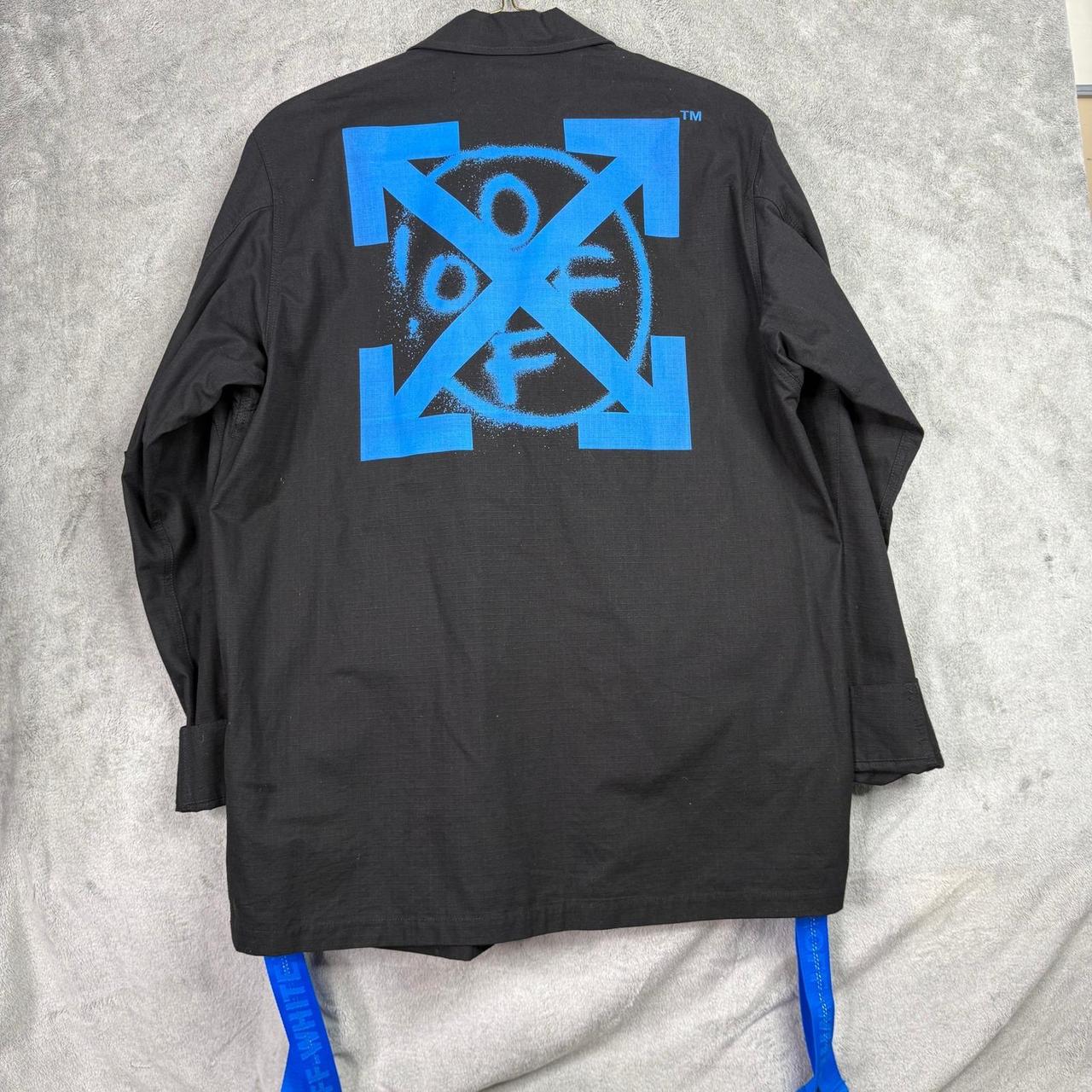 Off-White Men's Lightweight Jacket - Black/Blue –… - image 2