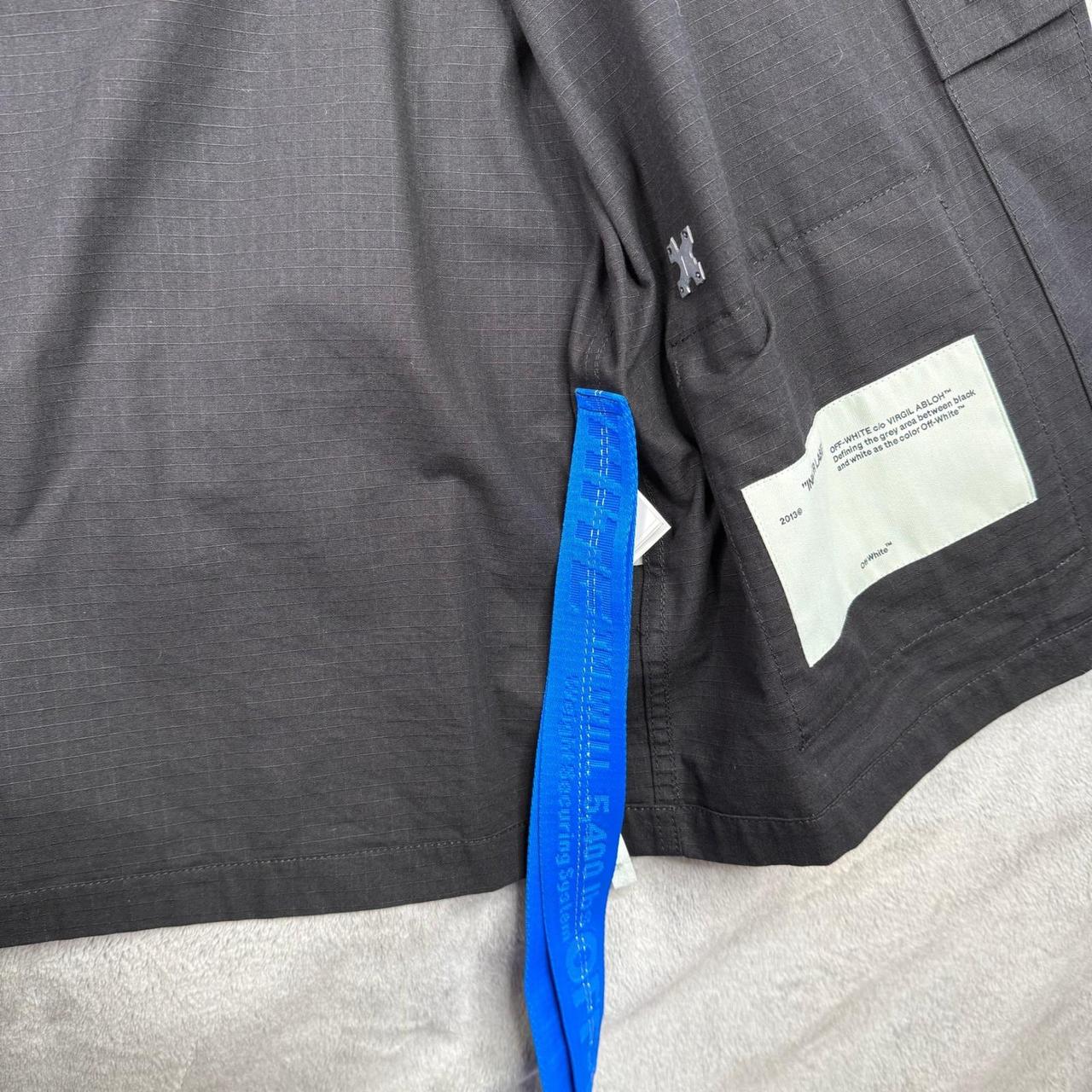 Off-White Men's Lightweight Jacket - Black/Blue –… - image 6