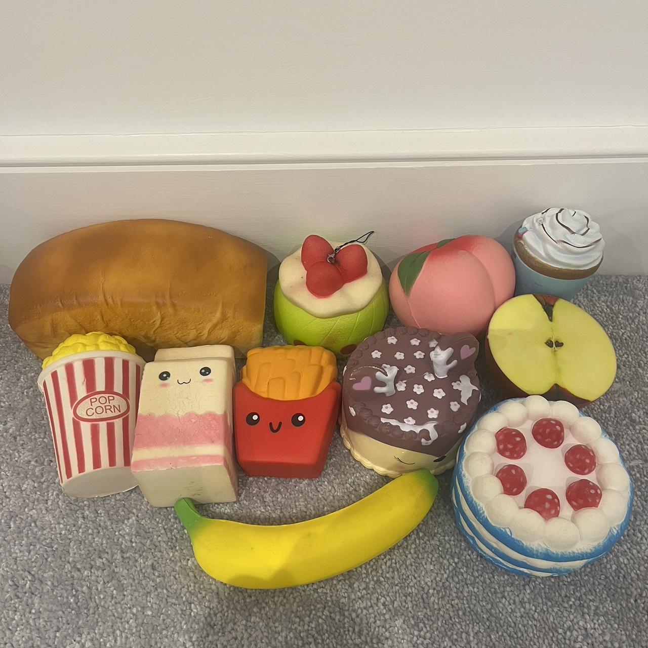 squishy bundle (11 food squishies) - Depop