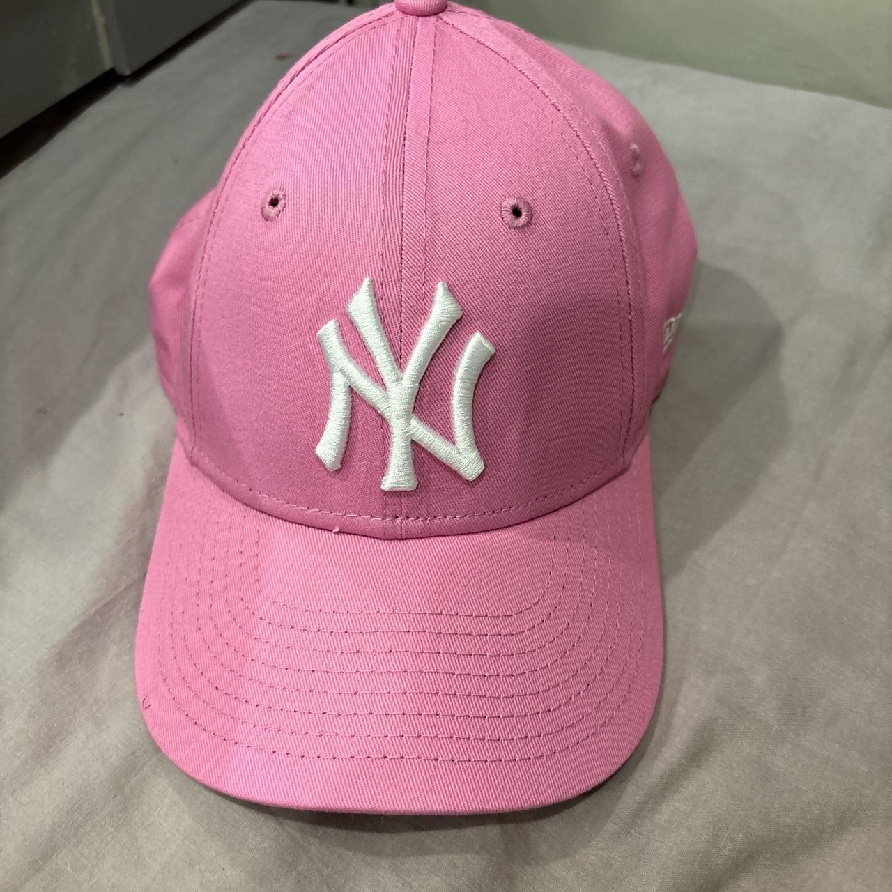 Pink new era NY Yankees cap for YOUTH - Depop