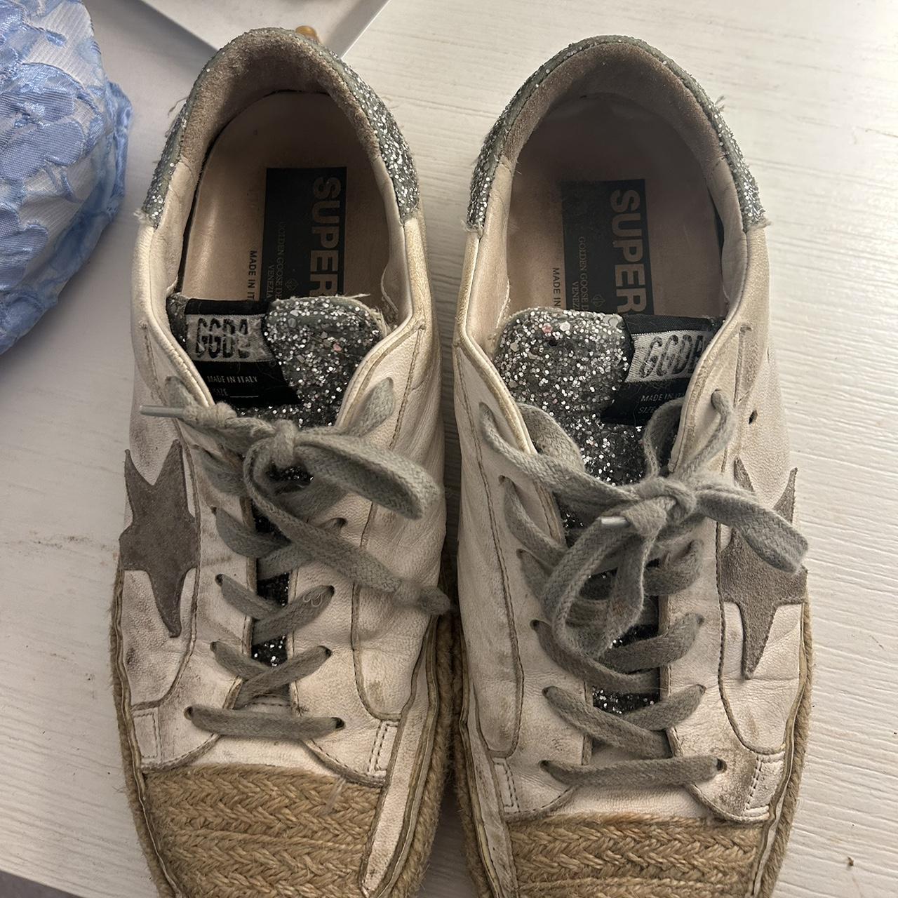 Gold Sparkly Sneakers Size: 7 Brand: EXPRESS ʚɞ - Depop