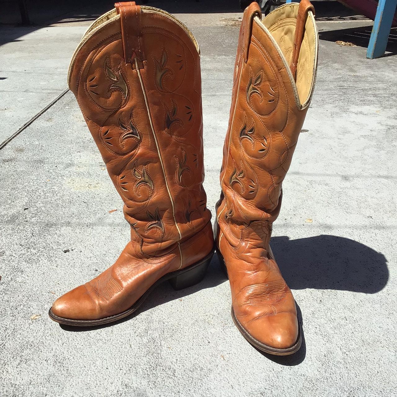 Vintage acme store womens cowboy boots