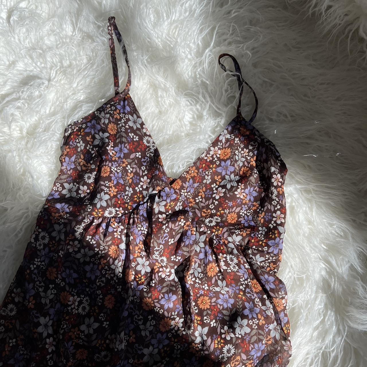 Crystal Doll Women's Brown and Purple Dress (3)