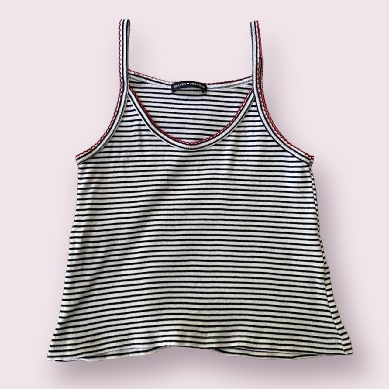 Brandy Melville Women's Ribbed Grey Gray Button Up Tank Size XS/S