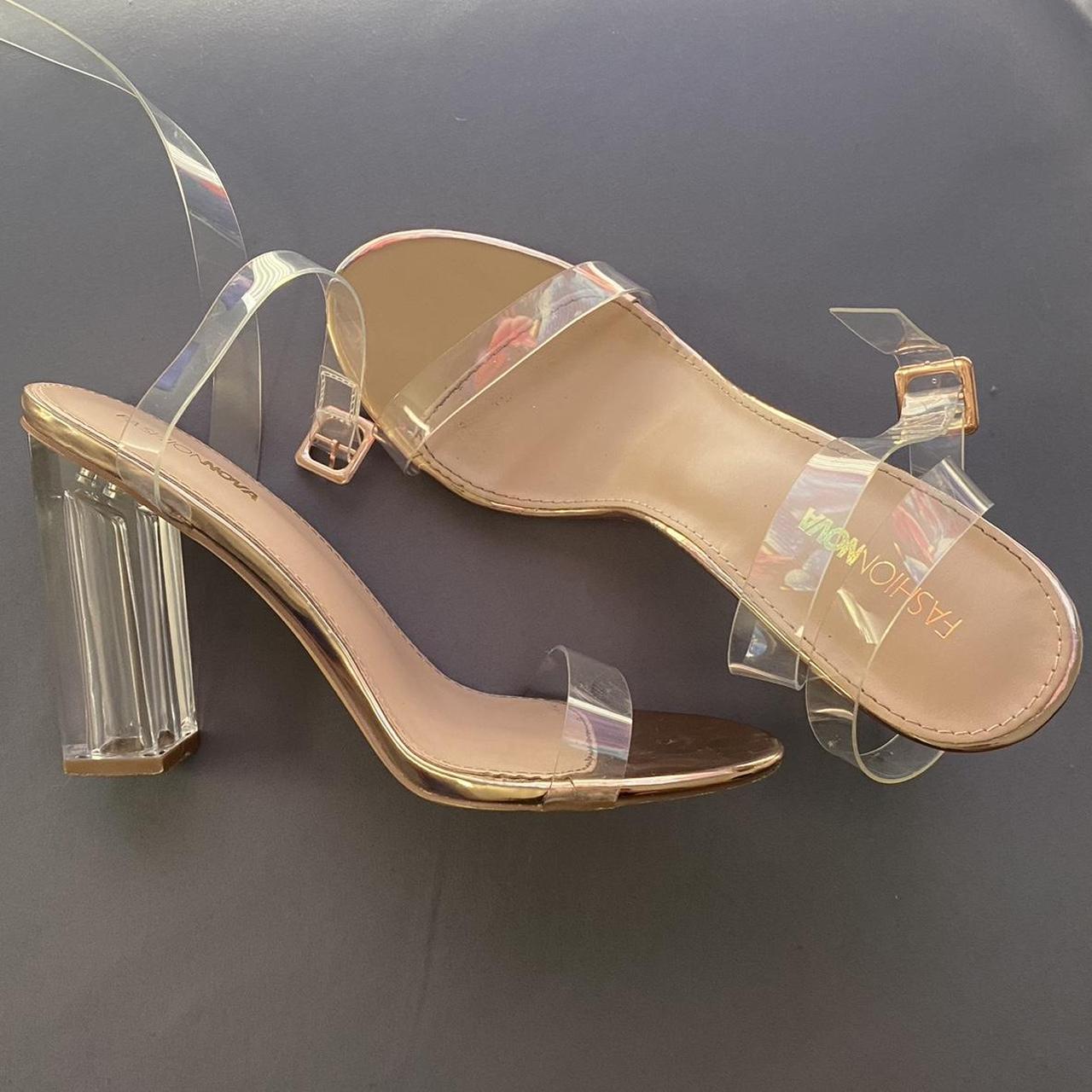 Fashion nova transparent store heels