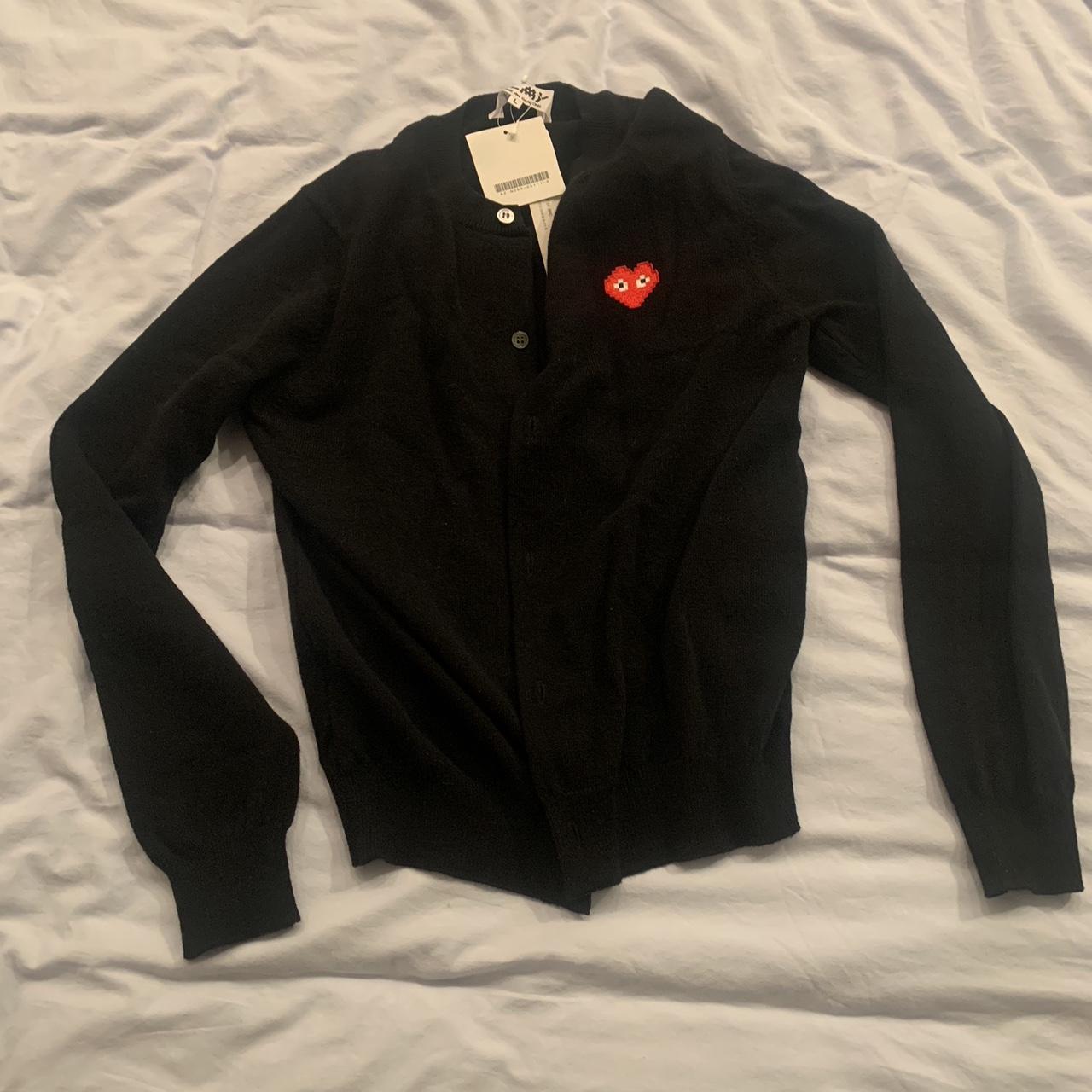 Cdg black sales cardigan