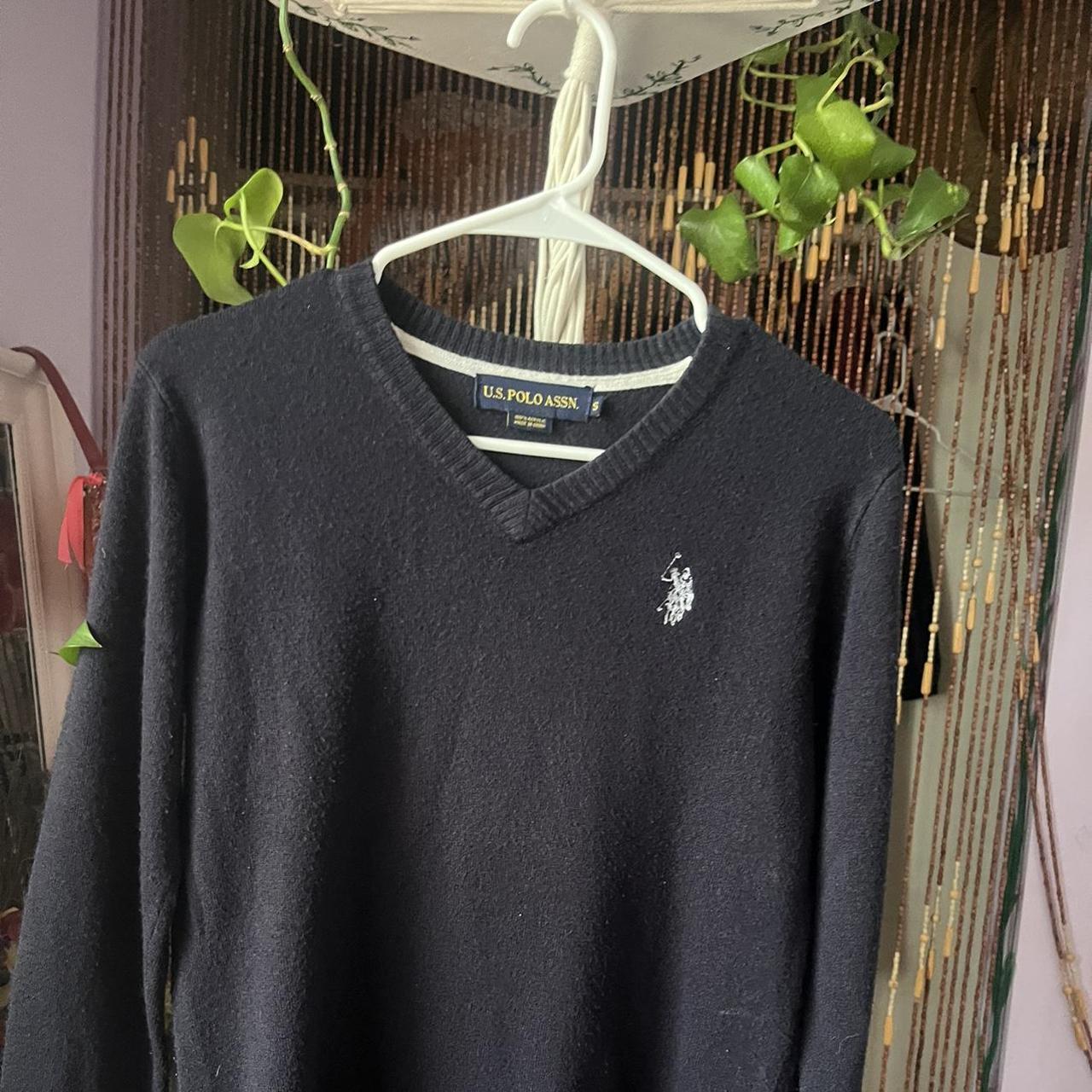 U.S. Polo Assn. Women's Navy Jumper | Depop