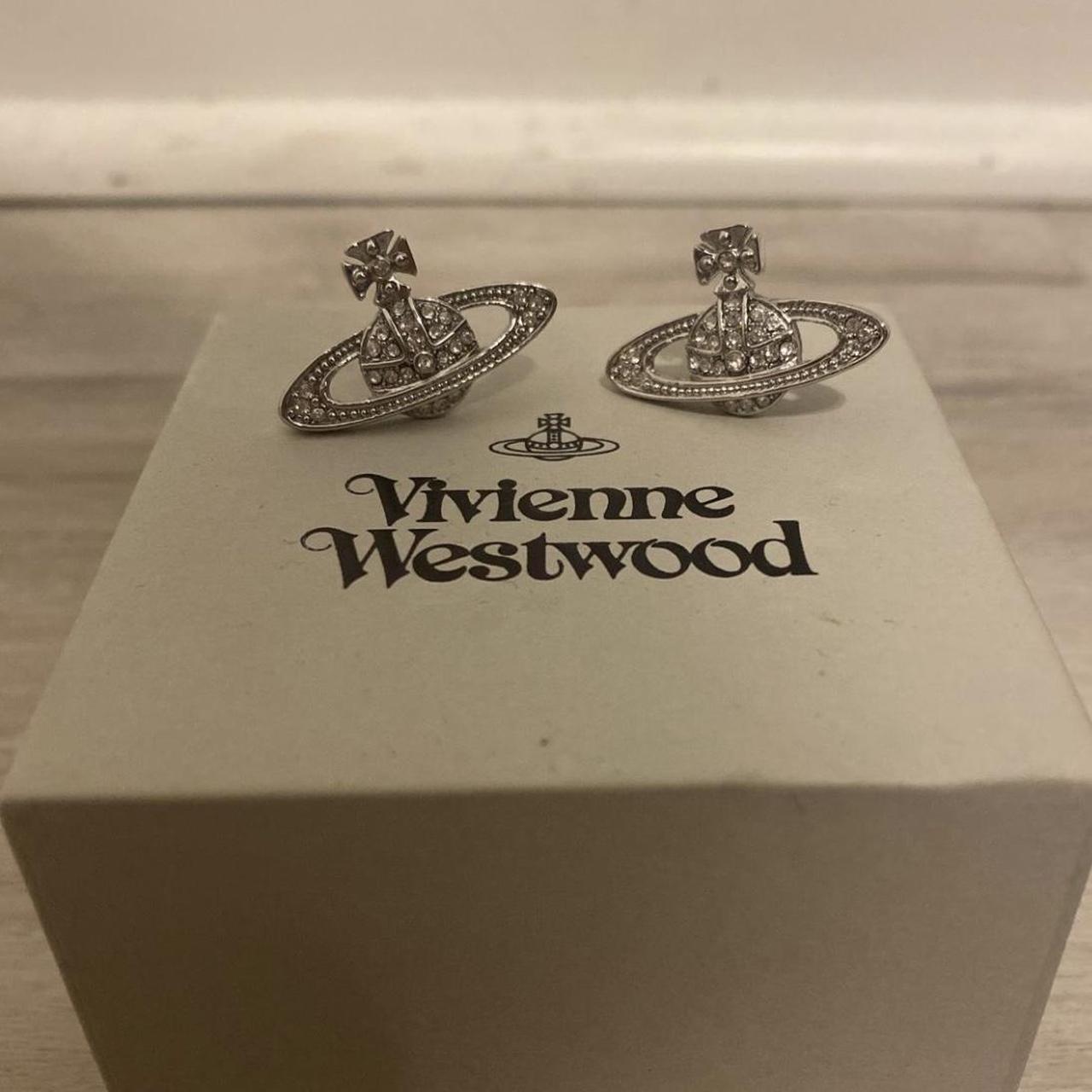 VIVIENNE WESTWOOD SILVER SATURN EARRINGS ️EARRINGS... - Depop