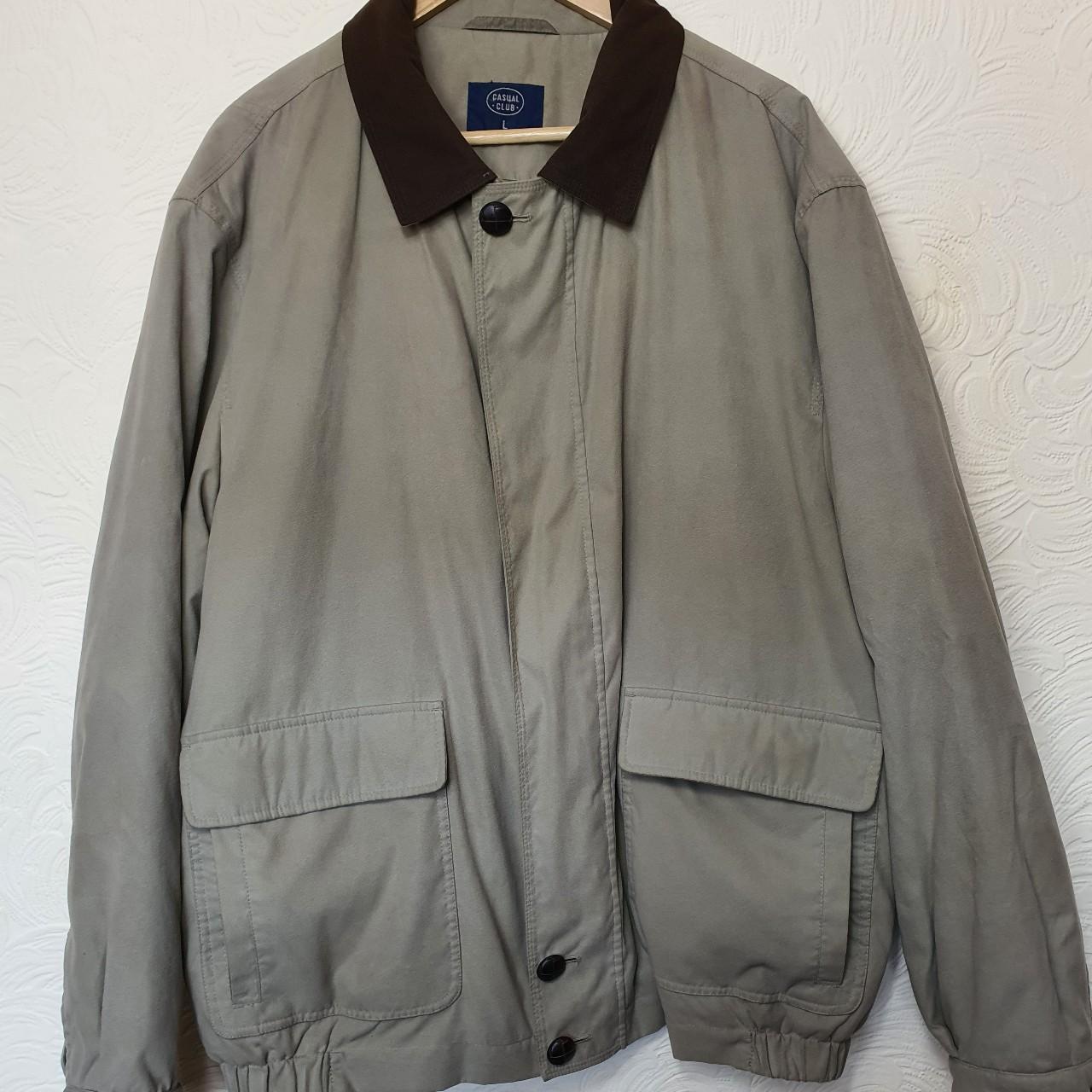 Vintage Debenhams jacket with brown collar and brown... Depop