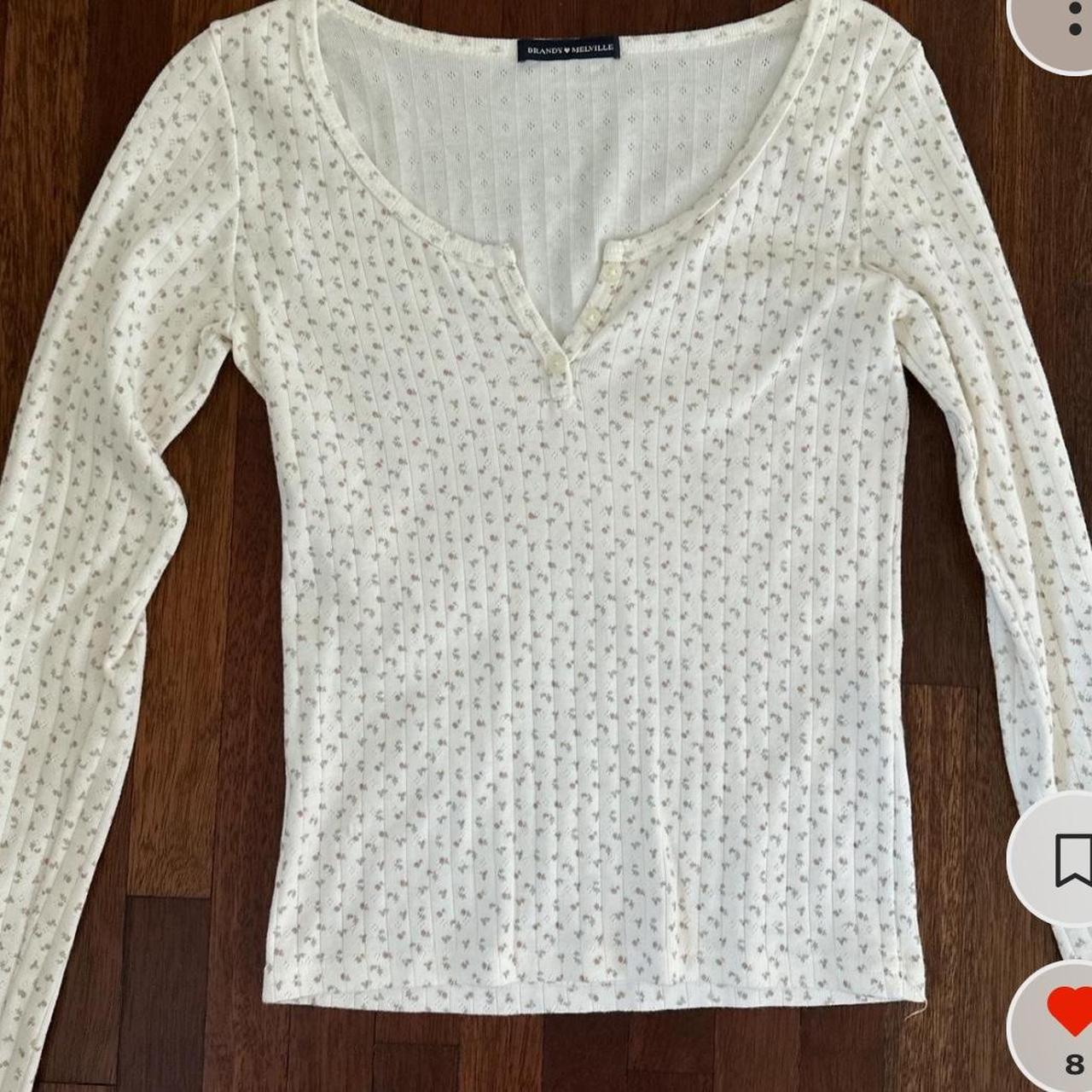 brandy floral long sleeve no flaws, brand new... Depop