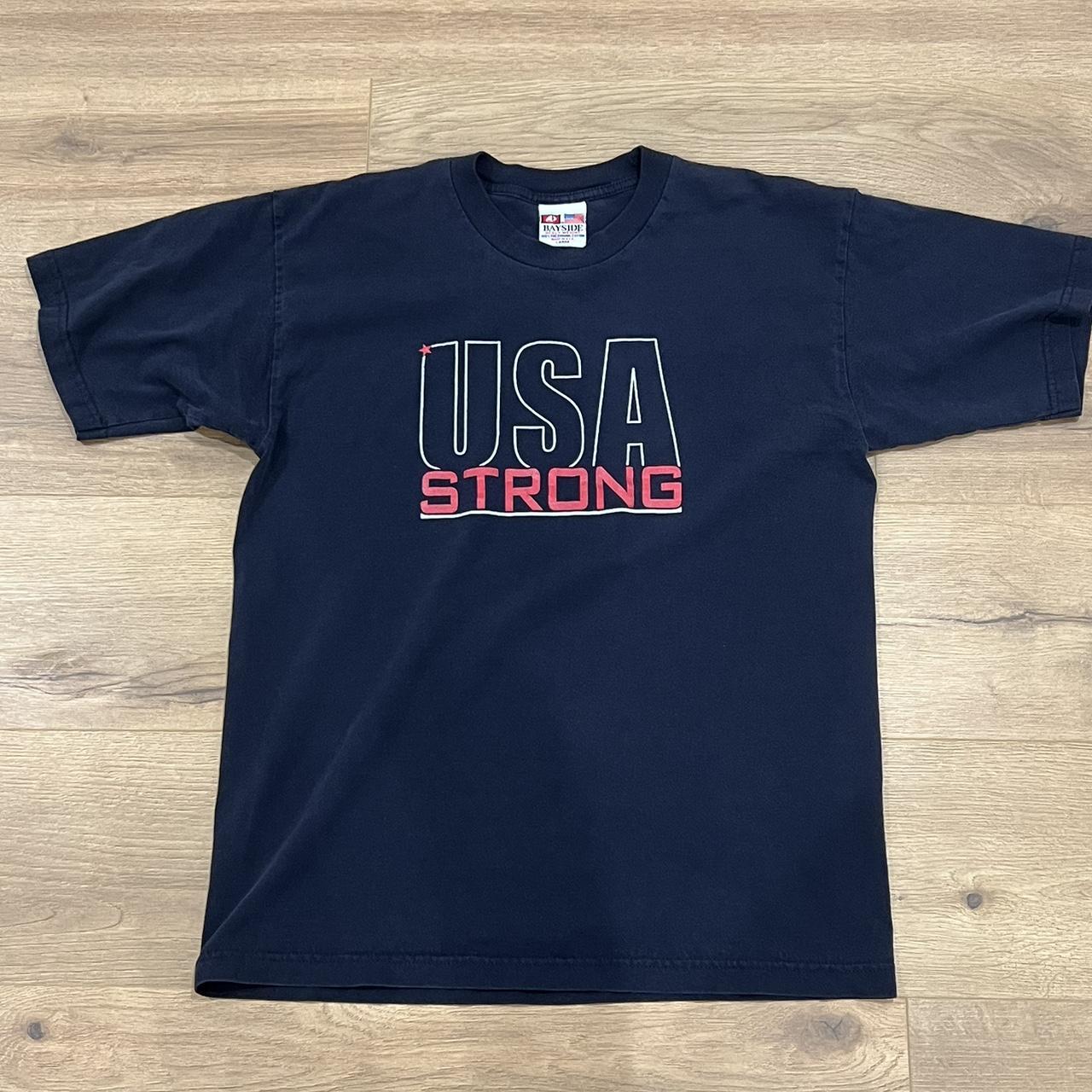 USA string t-shirt size L made in USA, Measurements...