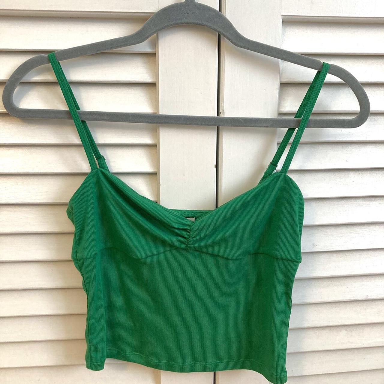 Aritzia Women's Green Vest Depop