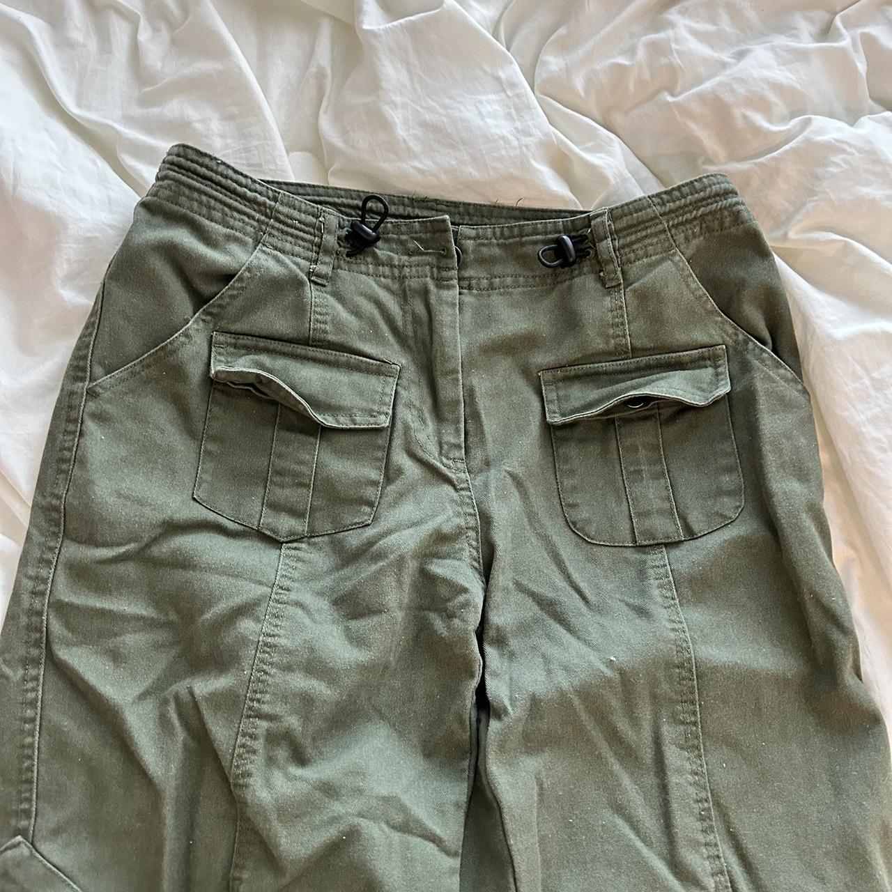 brandy green Kim pants green cargos worn a few... Depop
