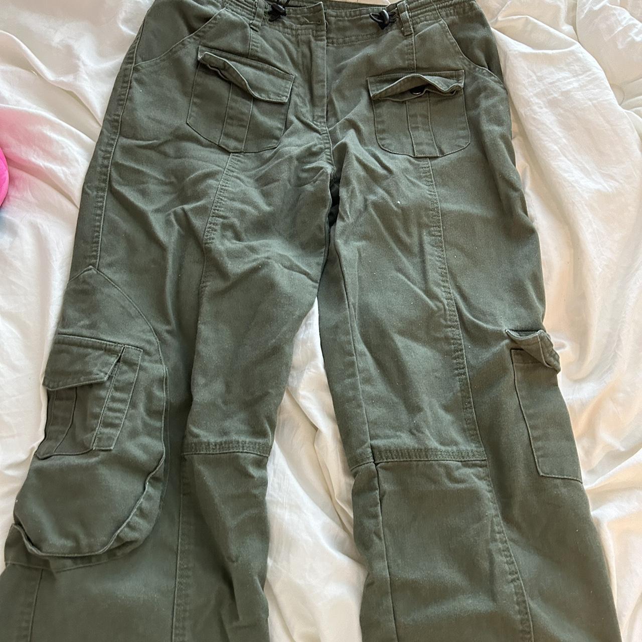 brandy green Kim pants green cargos worn a few... Depop