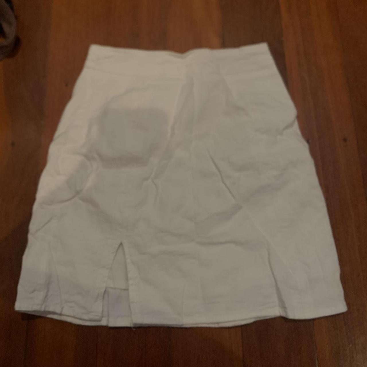 White mini skirt General Pants brand Size 4 Depop