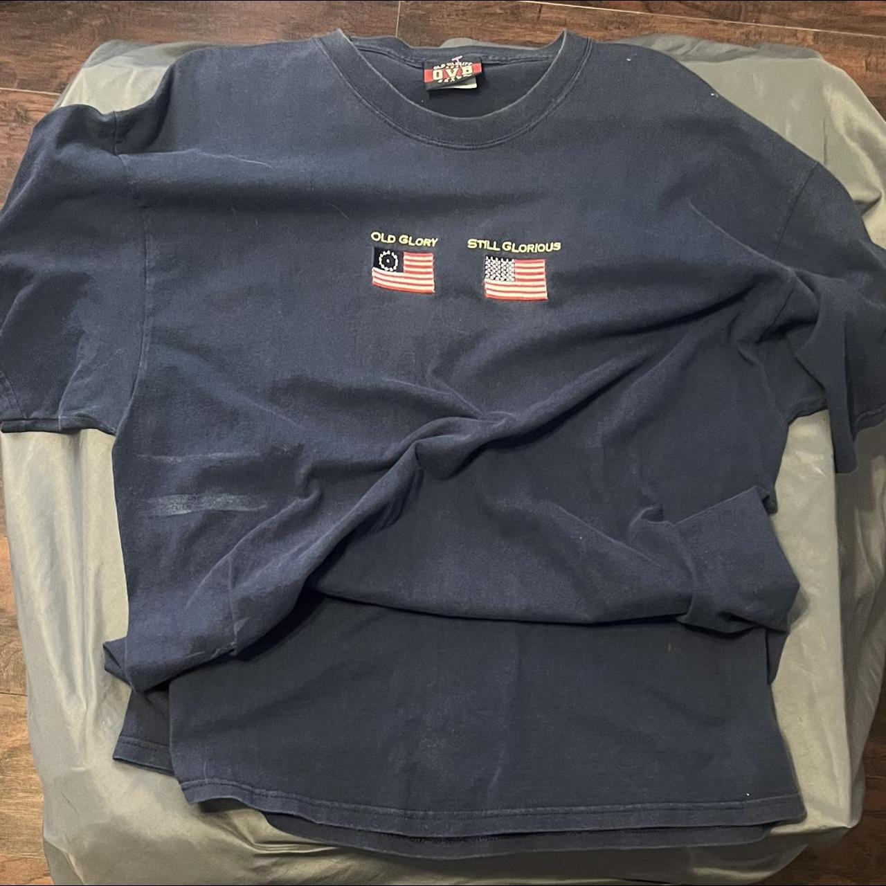 America t with embroidered emblems - Depop