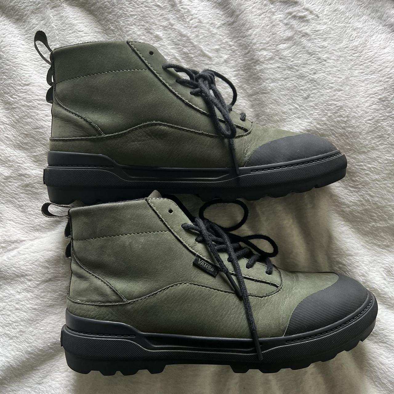 vans boots / hiking boots — worn a few times but in... - Depop