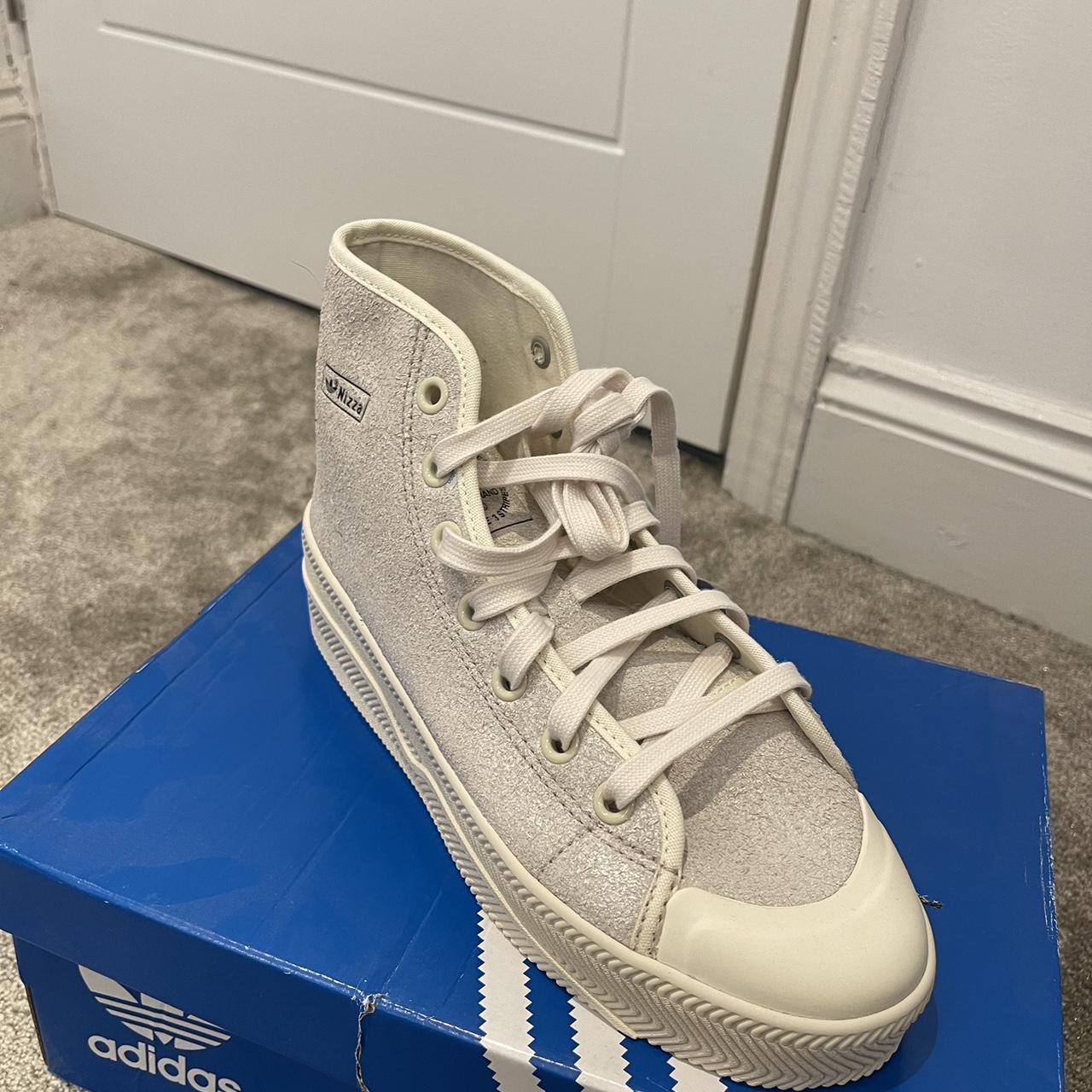 Adidas Nizza High Top White/ Silver, Brand New £80