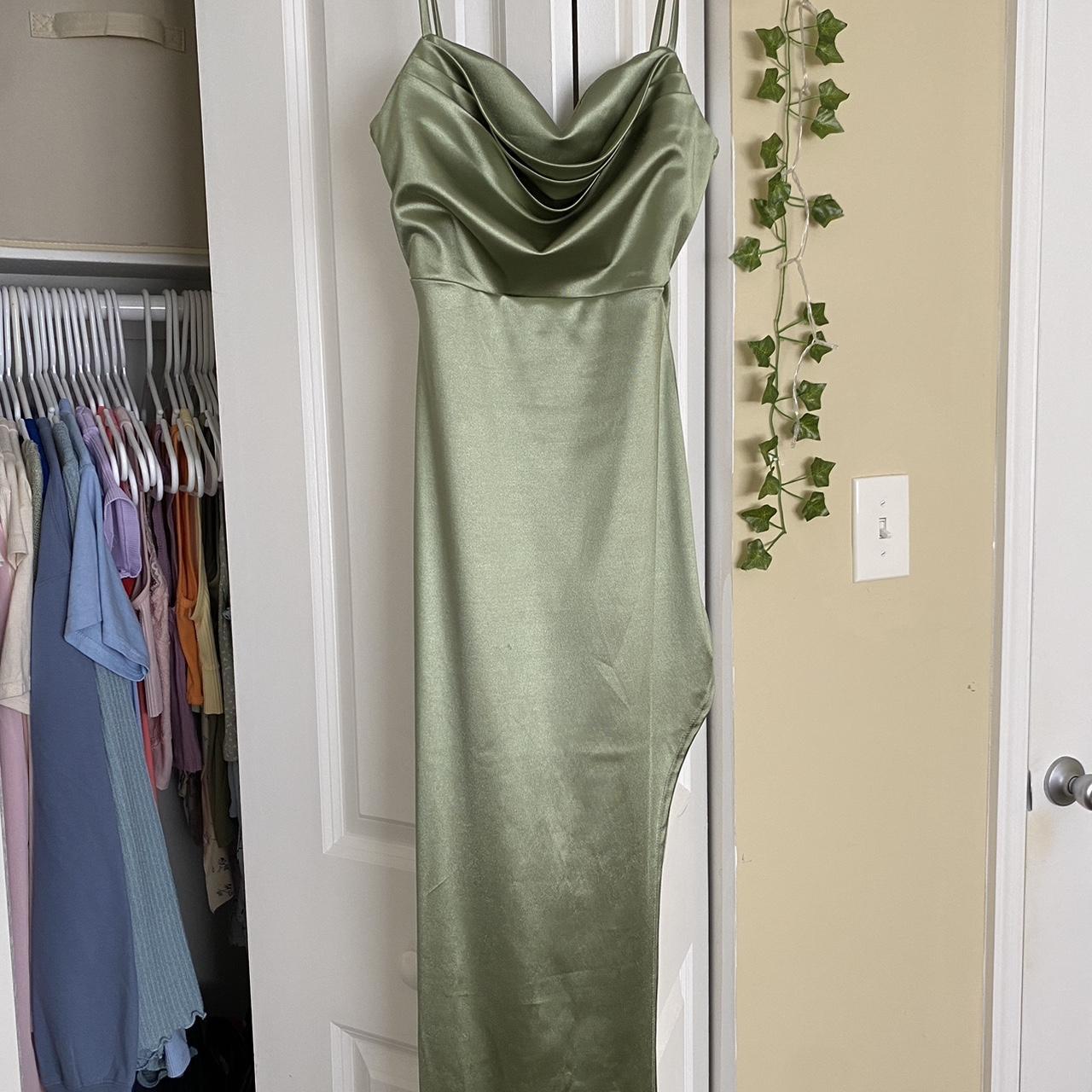 windsor sage green maxi dress in size xs. nwt, super... Depop