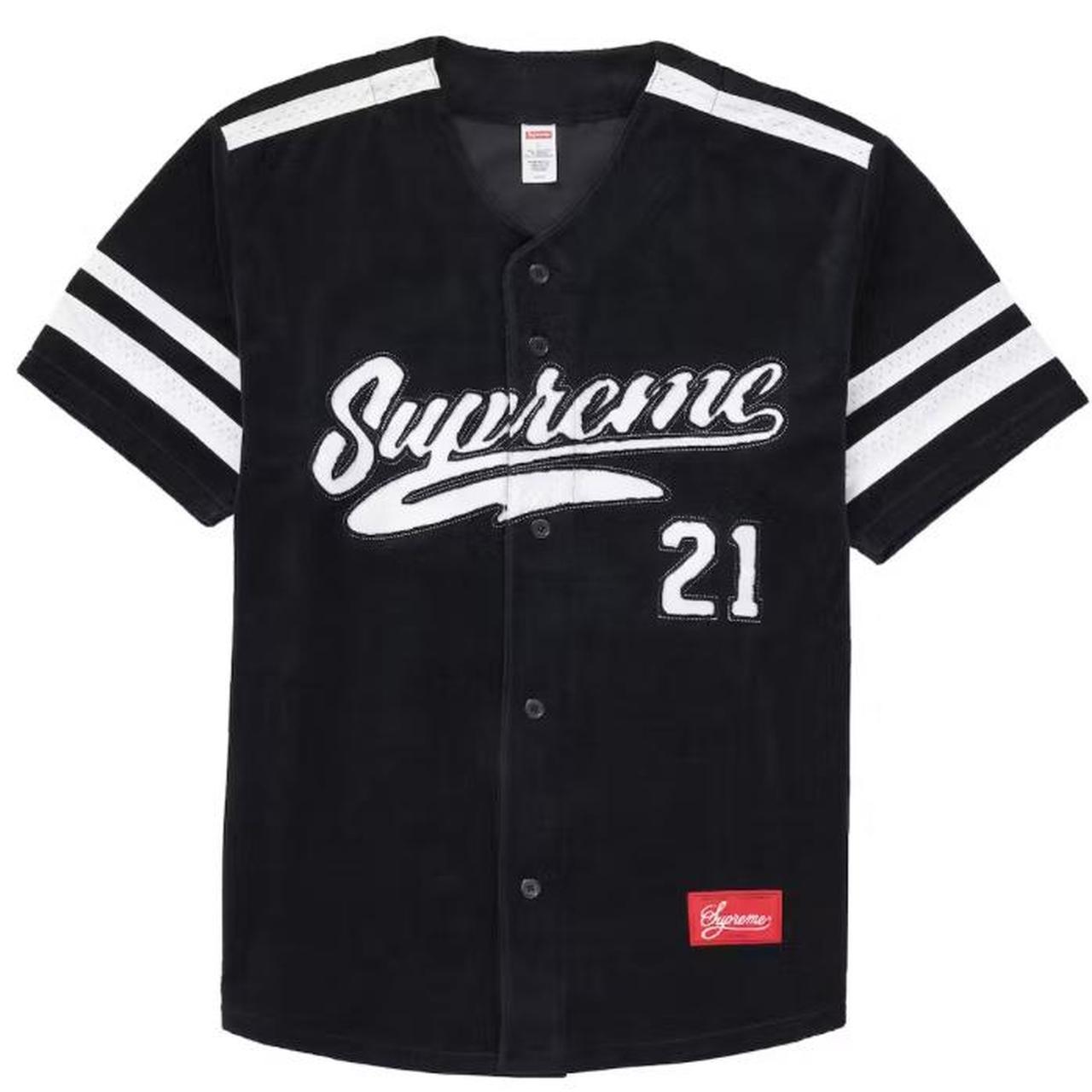 Supreme Satin Baseball Jersey Black Men's - SS17 - US