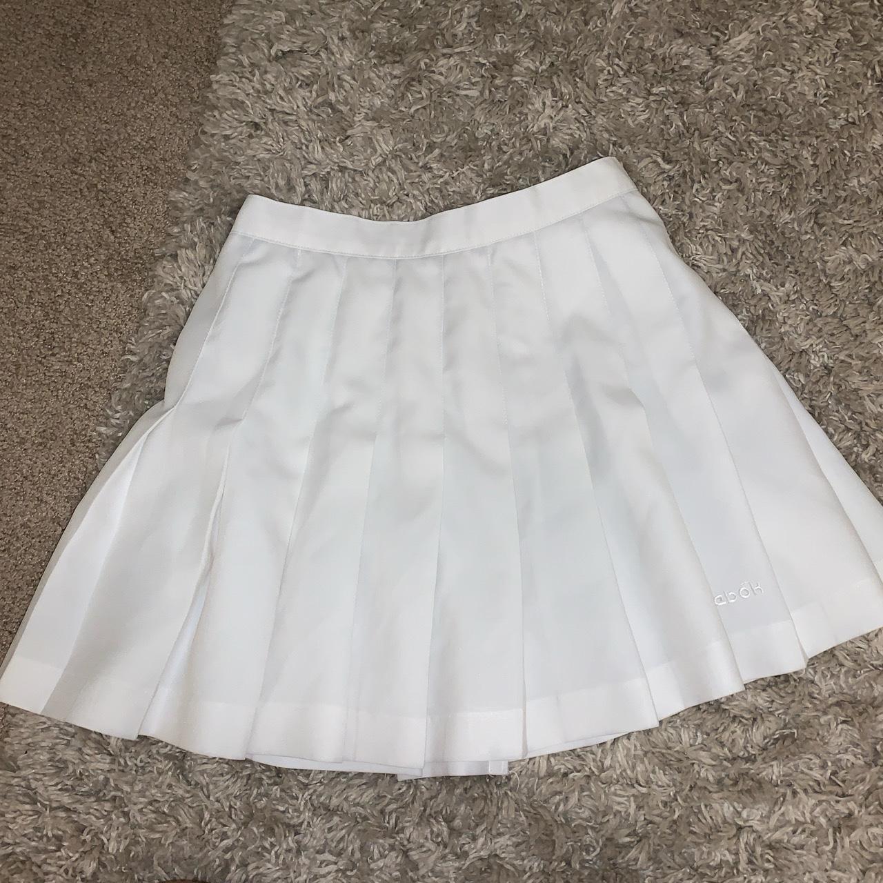 White tennis skirt 6 - Depop