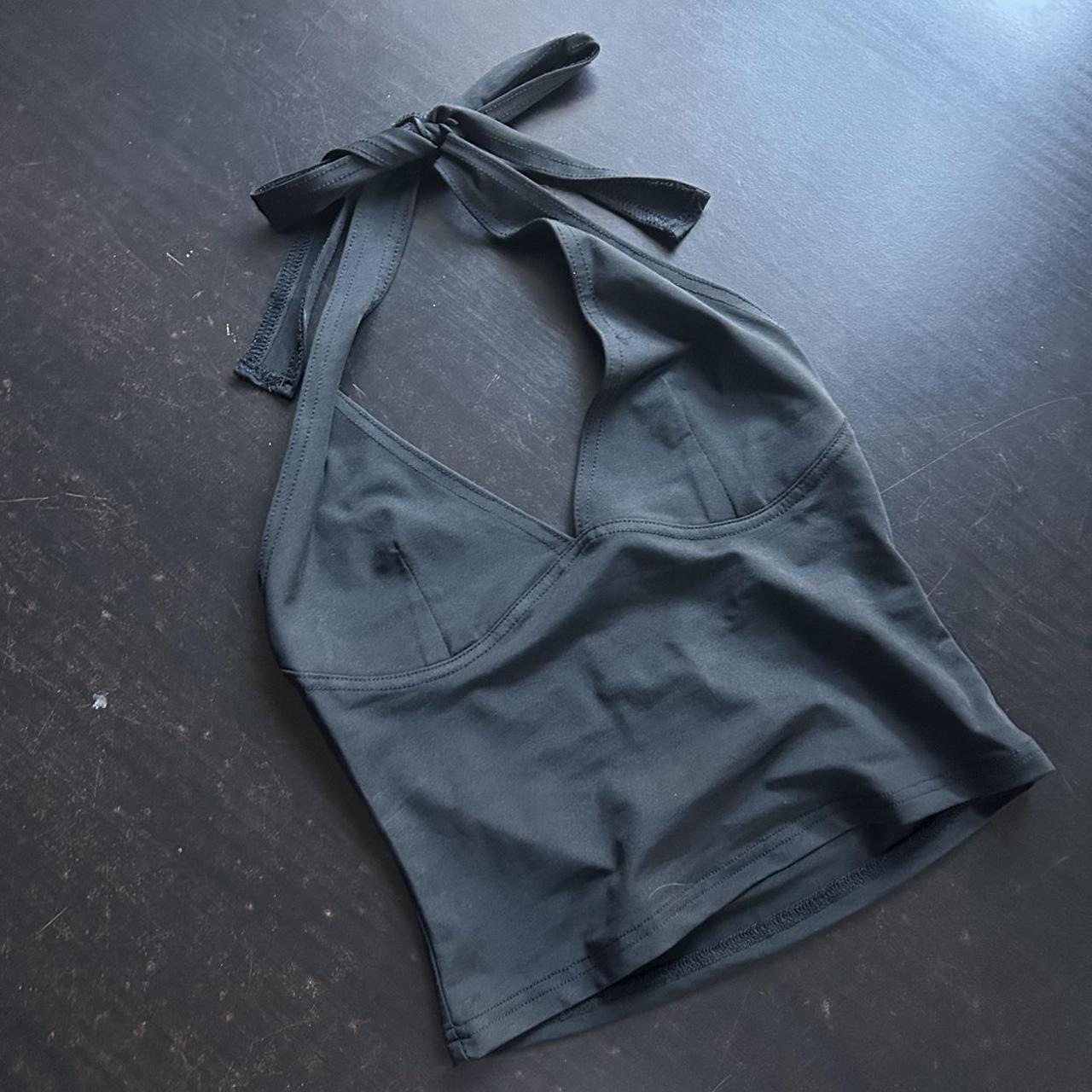 BLACK HALTER TOP good basic to have in your closet.... - Depop