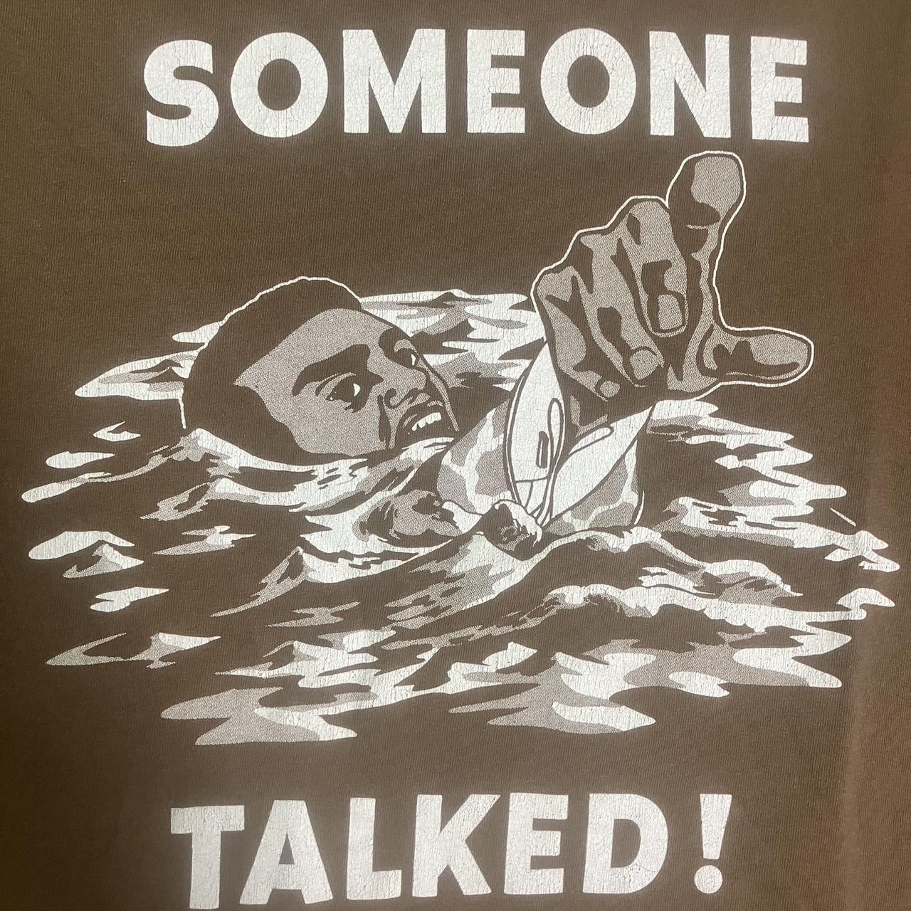 Supreme 2005 “Somebody Talked” Shirt, XL , Brown, DM...