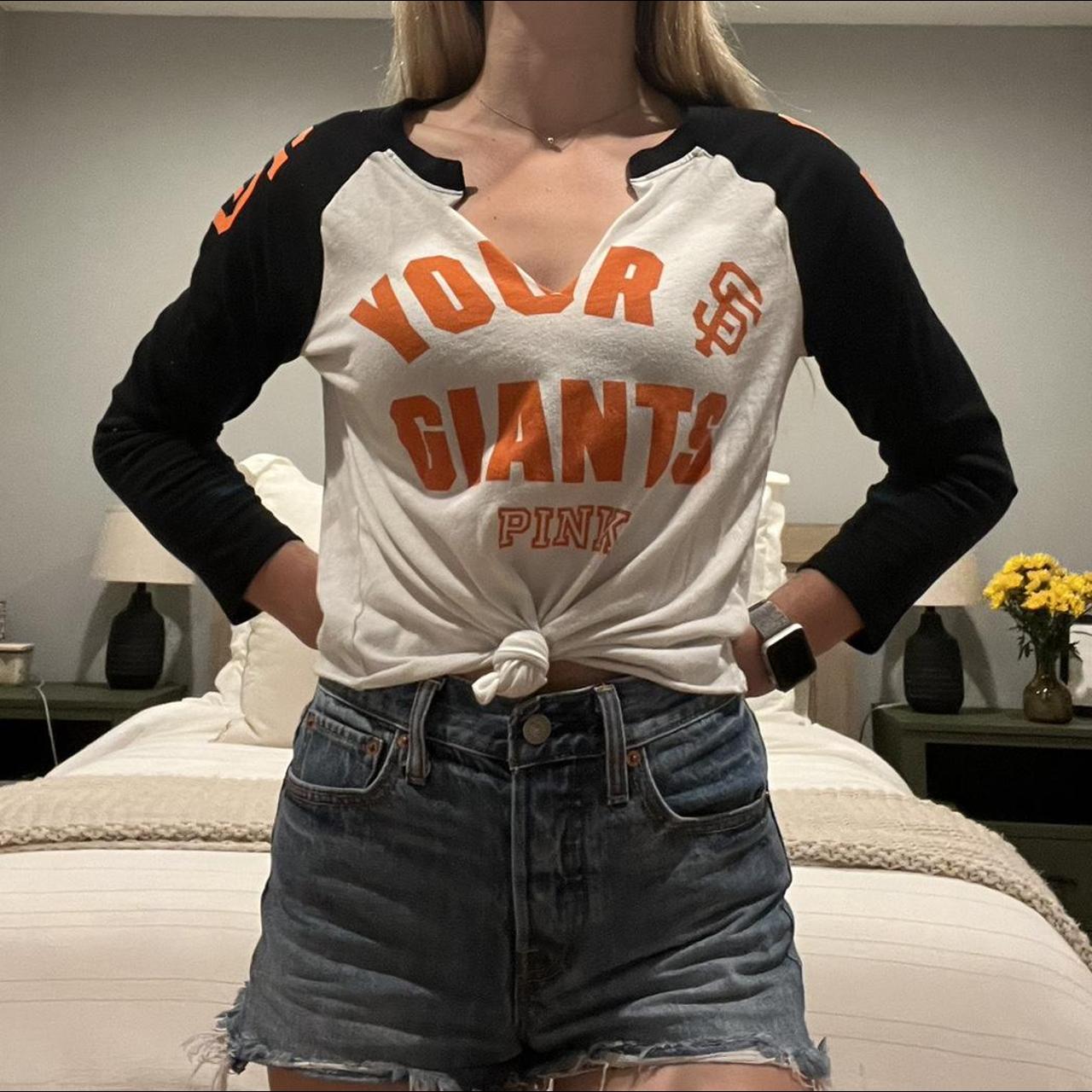 Victoria's Secret Pink San Francisco GIANTS Shirt Womens Small