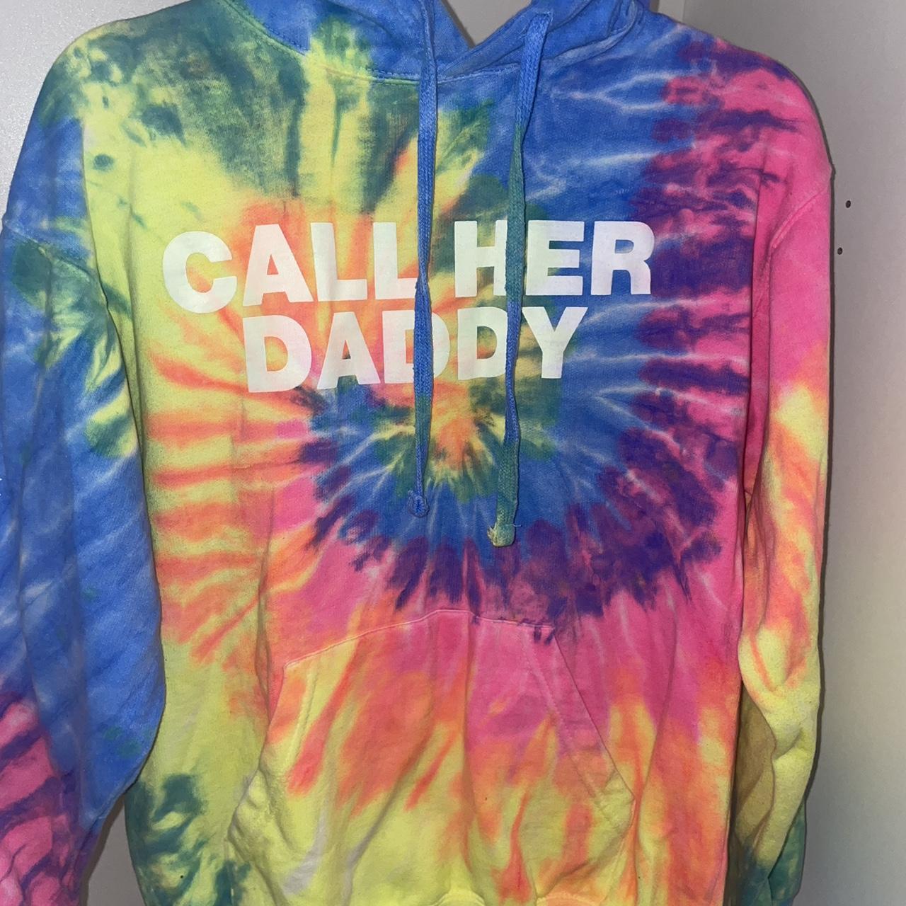 Barstool Call her daddy tie dye sweatshirt, Size... Depop
