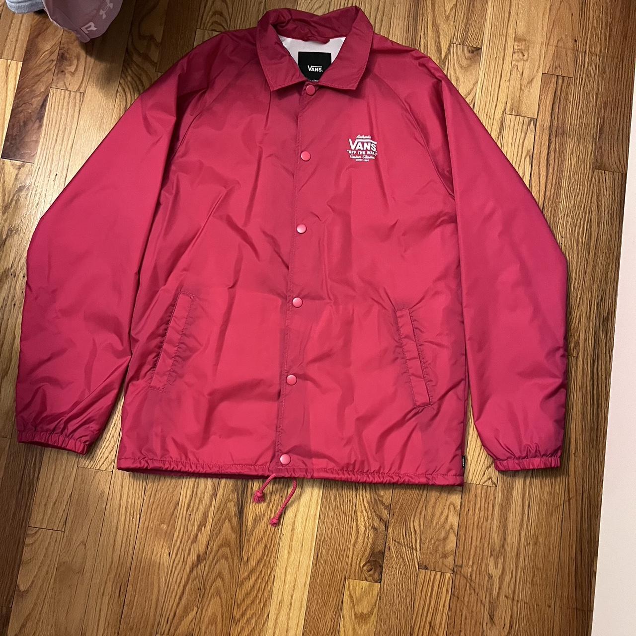 Vans hot sale windbreaker pink