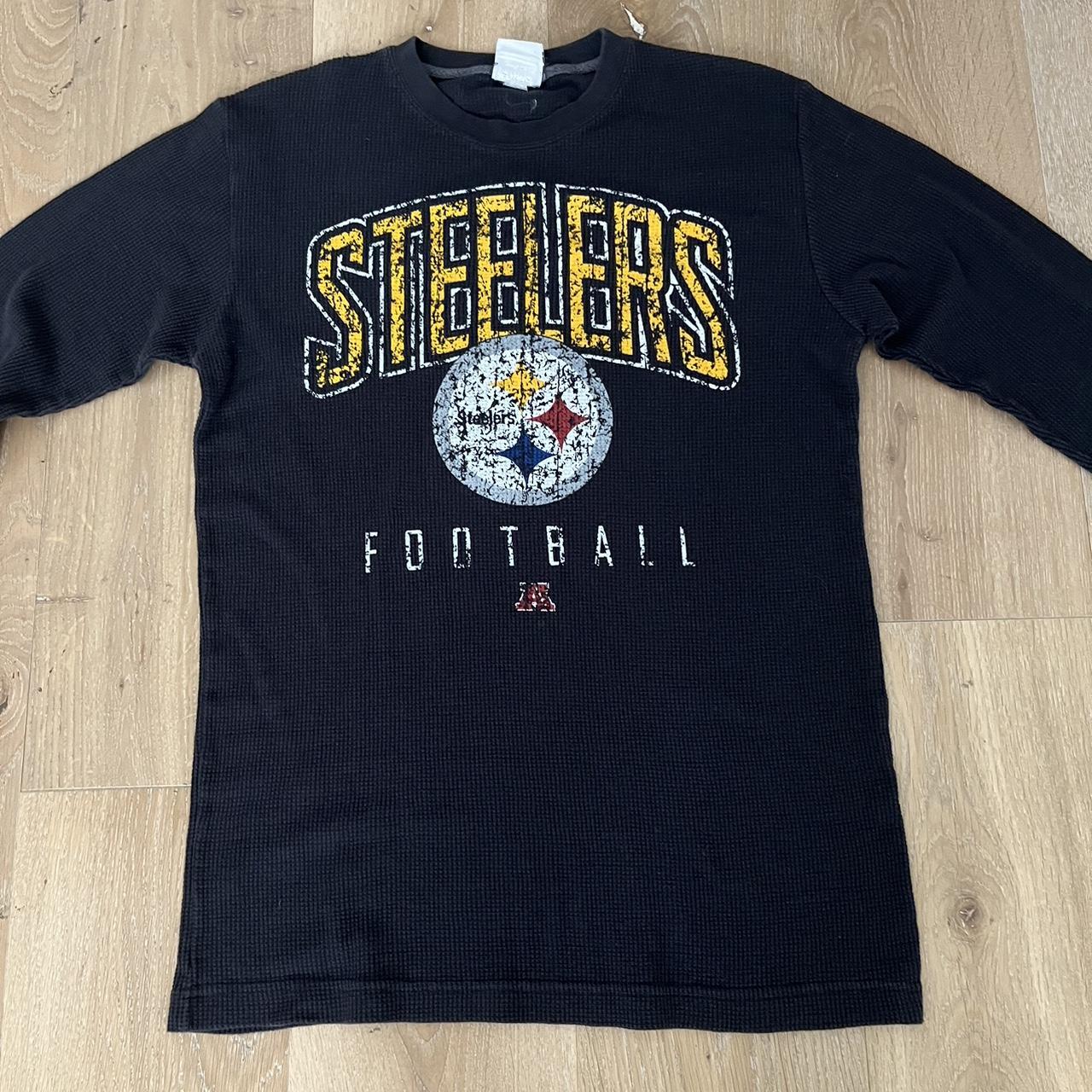 PITTSBURGH STEELERS THERMAL LONG SLEEVE SHIRT YOUTH SIZE LARGE $15 OFF SALE  NEW