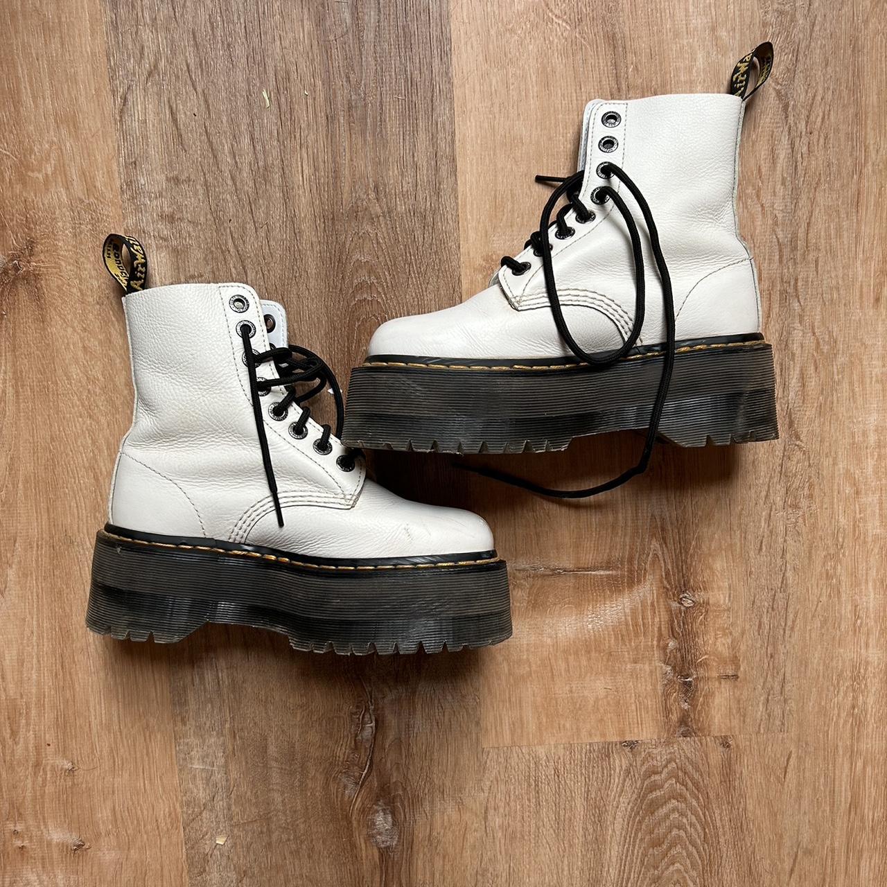 Martens Shoes Leather Poshmark Dr Martens Jadon DR MARTENS WHITE