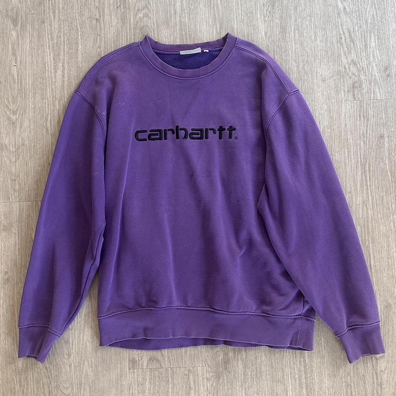 carhartt wip xl jumper purple steezy jumper super