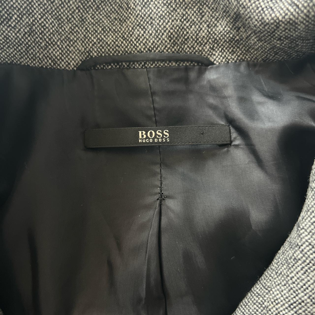 Hugo Boss Women's Grey Coat Depop