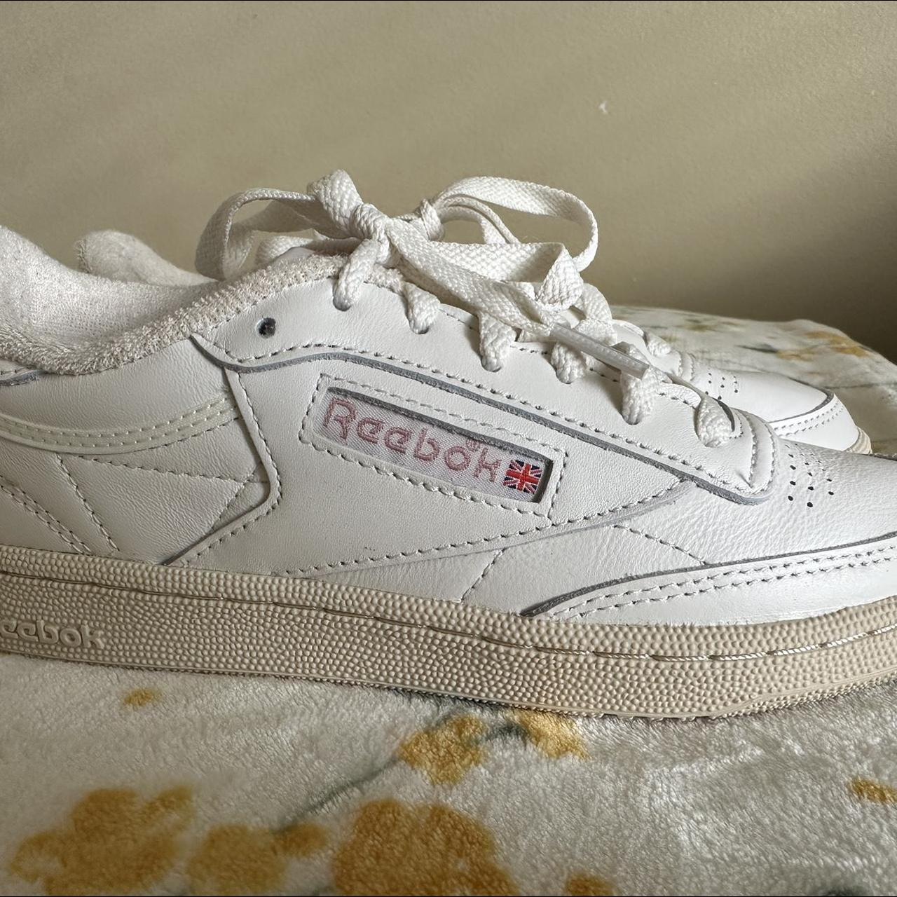 Reebok White & Pink Club C 85 Shoes, PacSun