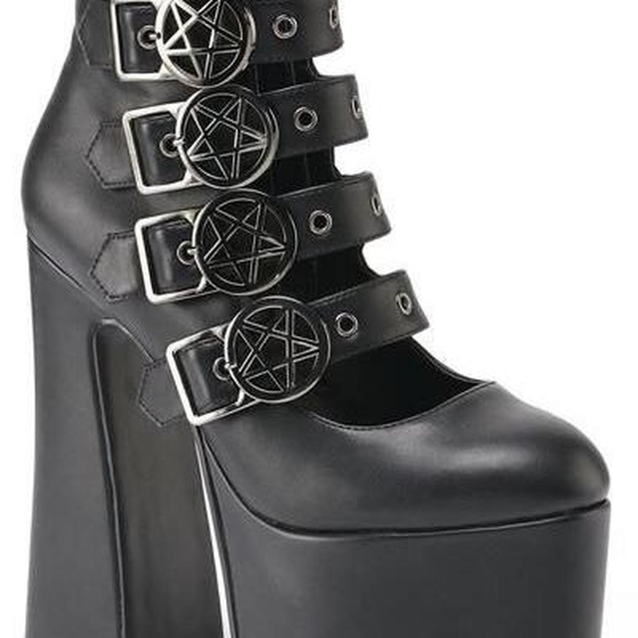 Killstar Burial Platform Boots, UK including box