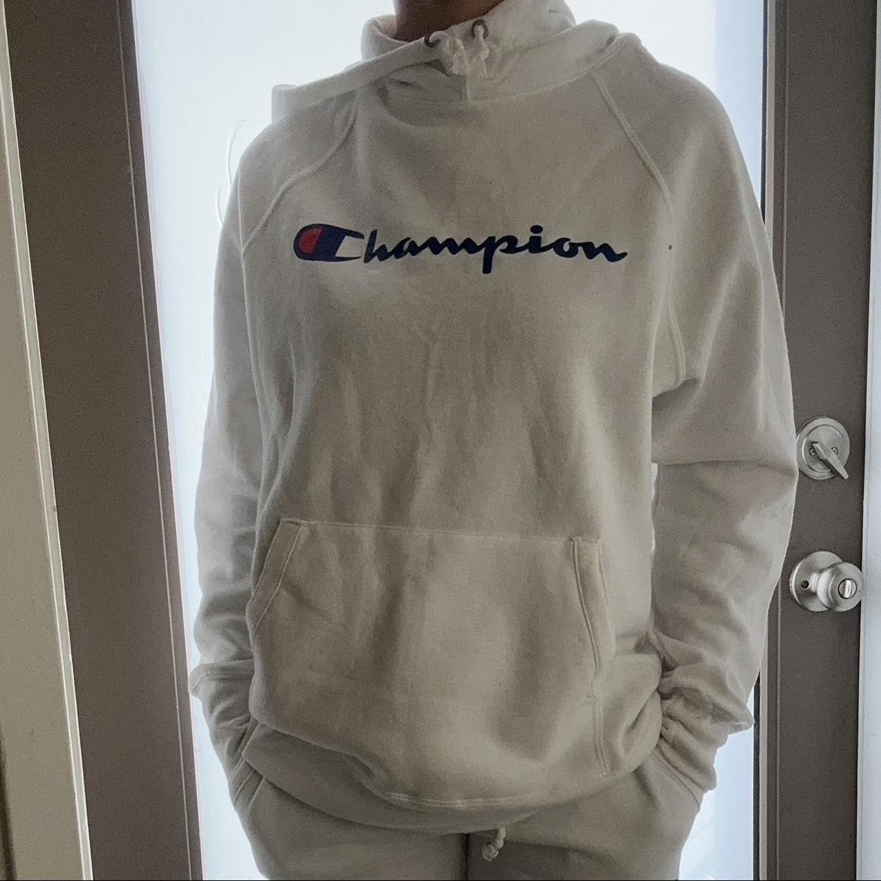 Champion sweatsuit sale white